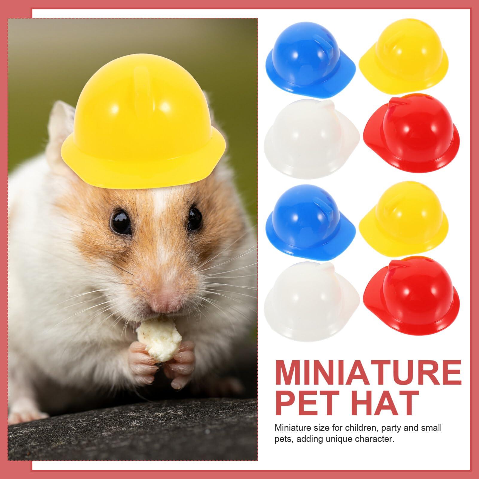 Gadpiparty Gadpiparty Party Decorations 40pcs Miniature Safety Hats - Small Animal Hard Hats, Mini Doll Costume Helmets, Tiny Construction Cake Toppers