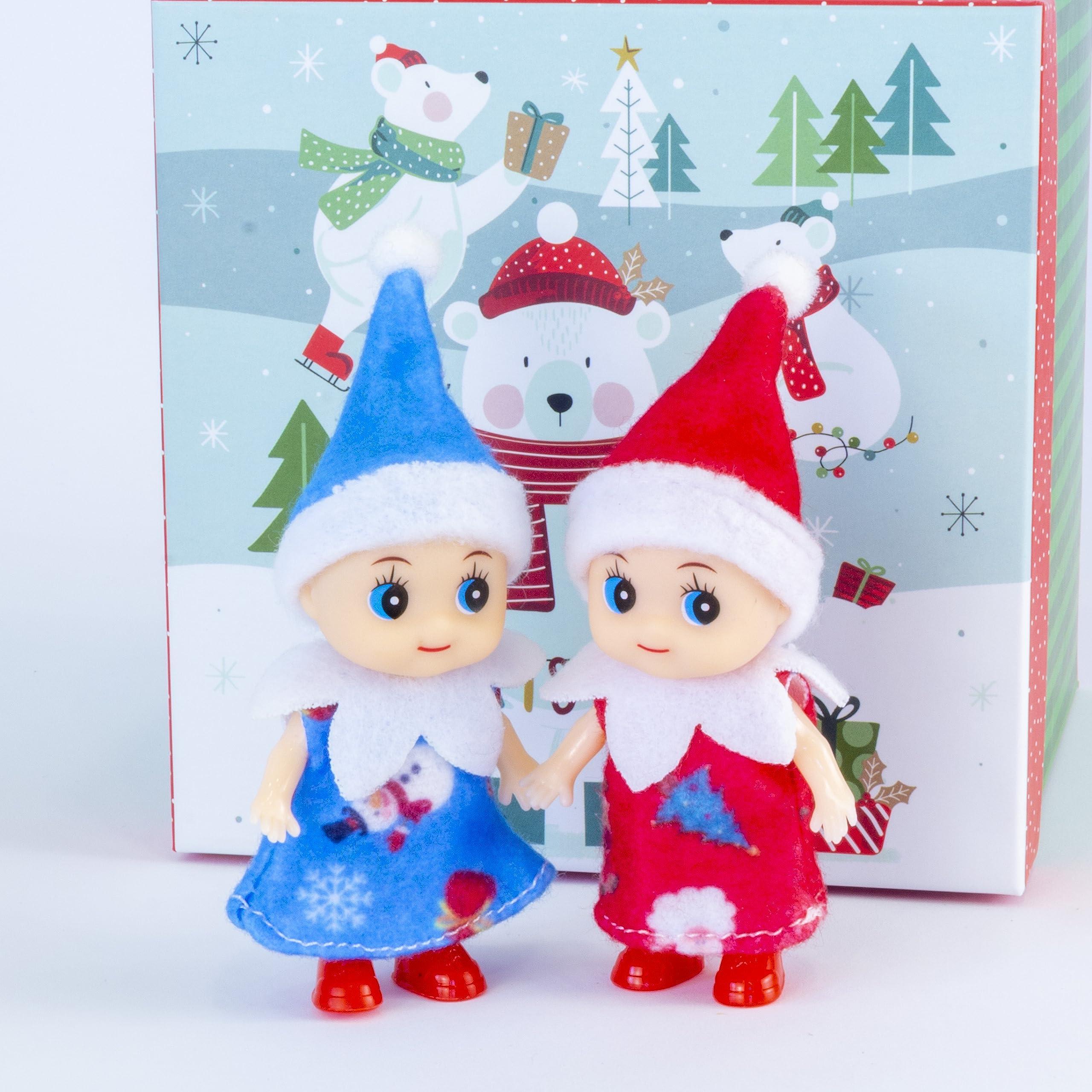 LitoMagic LitoMagic Tiny Baby Elf Doll in Red Dress