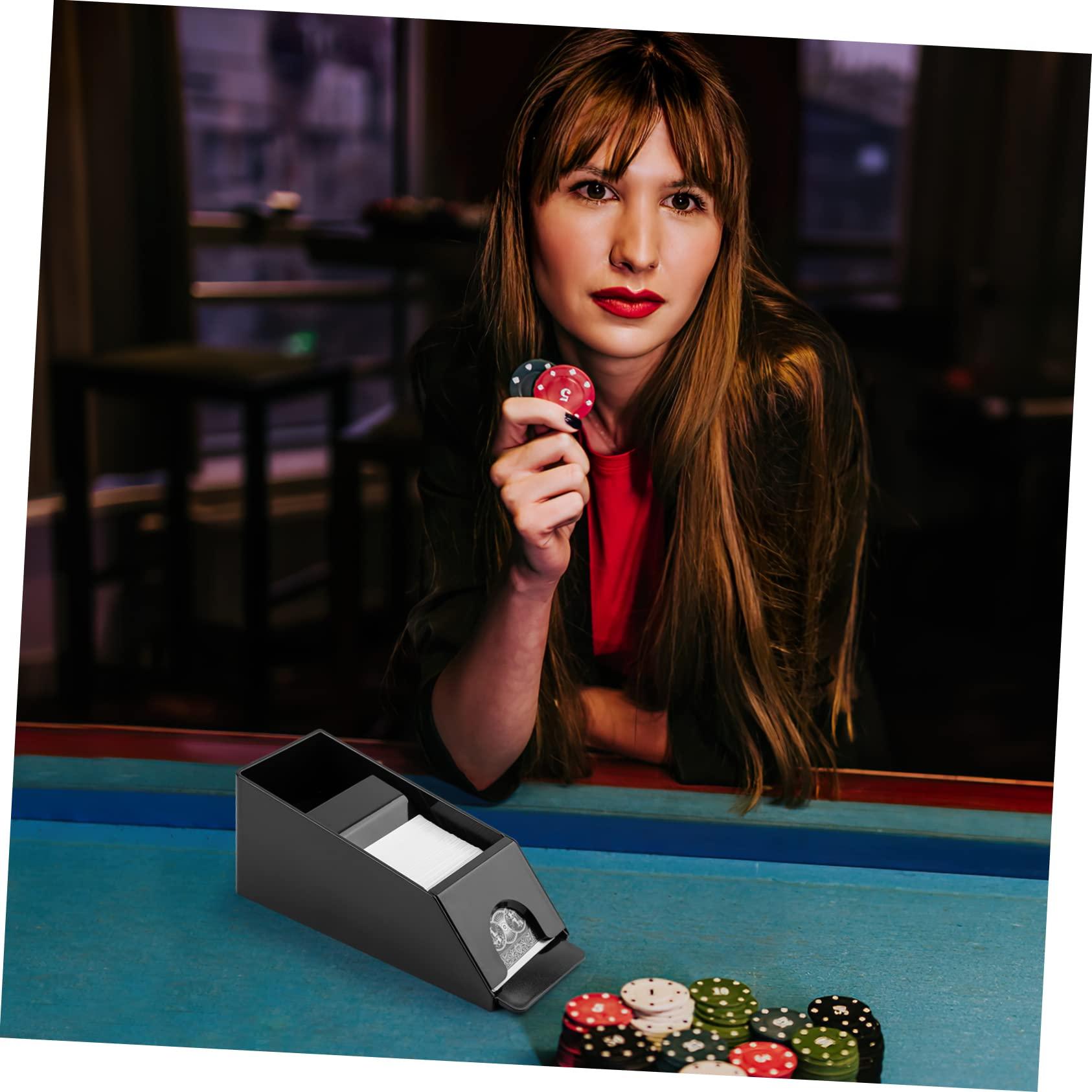 GARVALON GARVALON Poker Cards Dealing Shoe Jack Dealer Shoe Reusable Card Shoe for Card Game Accessories