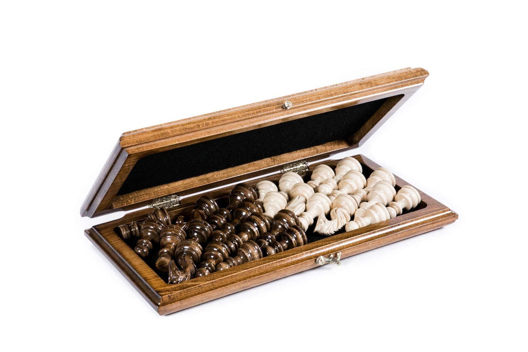 Generic Chess set WOODEN BOARD GAME checkers chess carving Ornament hand made gift wood table game