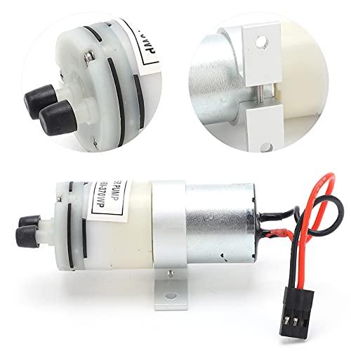 Pilipane RC Water Pump,36V 370 Water Cooling Pump,Portable Mini Water Transfer Utility Pump with Metal Connectors JR Plug with Switch for RC Boats Motor ESC