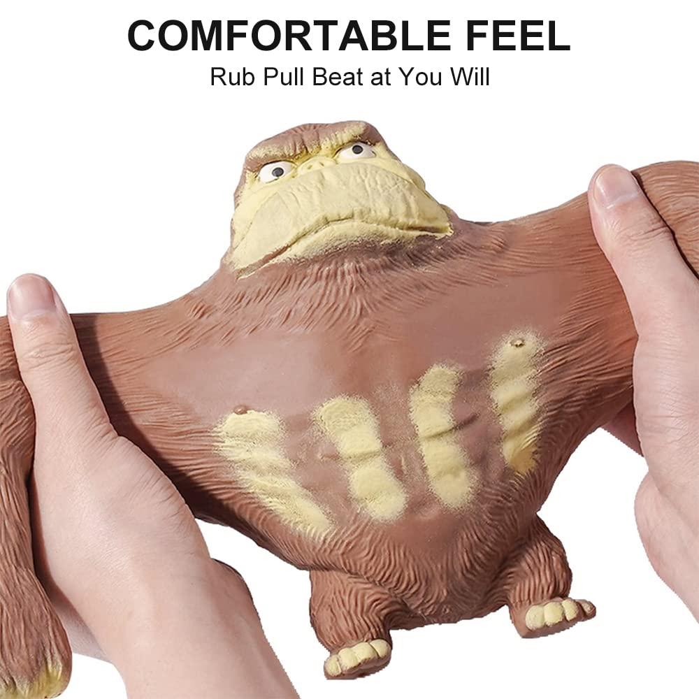 Tiefenets Squishy Monkey Toy, Stretch Gorilla Toy, Decompress and Stretch Stress Relief Toys, Cute as Animal Toys, Stretchy Gorilla Action Figure for Kids Child Boys Girls