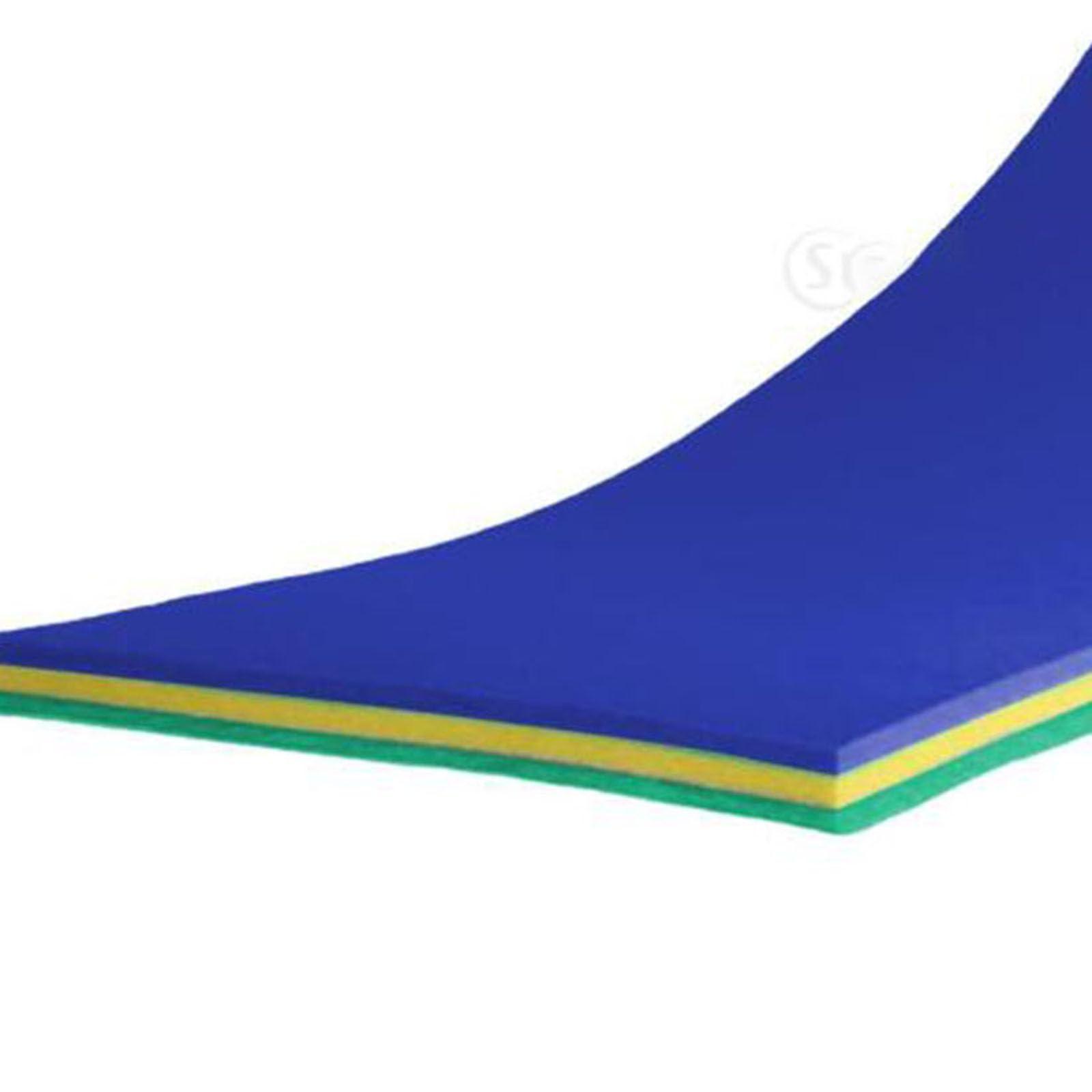 Vaveren Vaveren Water Float Mat Float Blanket Water Recreation Relaxing Float Pad Floats Mattress for Boating Lake Party Summer Outside, Blue Yellow Blue, 110cmx40cmx3.3cm