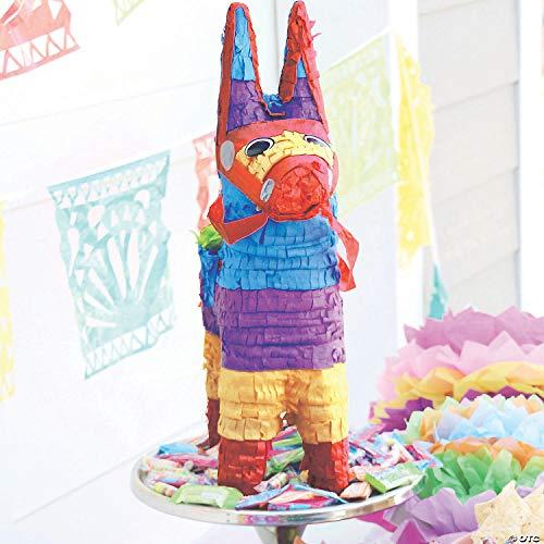Fun Express Colorful Donkey Pinata for Cinco de Mayo - Fiesta Party Decor