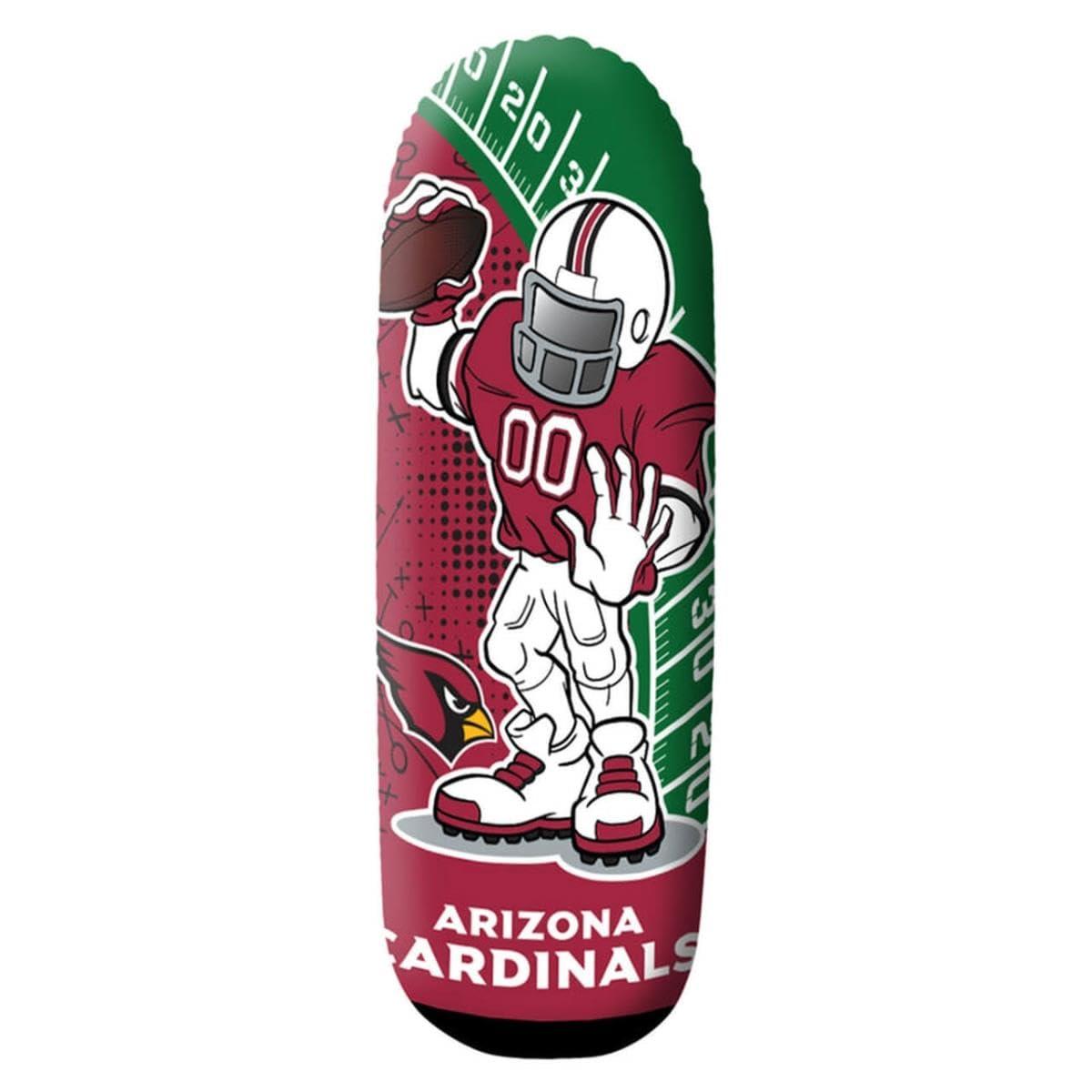 Fremont Die Fremont Die NFL Arizona Cardinals Bop Bag Inflatable Tackle Buddy Punching Bag, Rookie: 36\" Tall, Team Colors