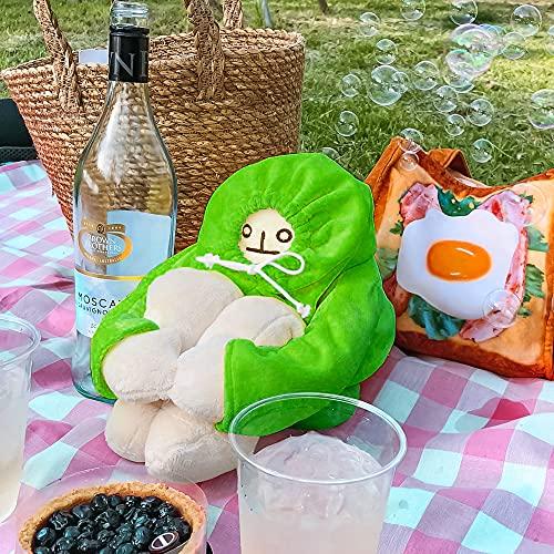 Ahlulu Ahlulu Cute Banana Man Doll, Creative Stuffed Toy with Multiple Funny Poses Adorable Birthday Party Gift for Kids (Green, 16 in)