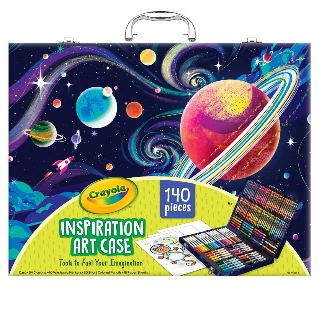 Crayola Crayola Inspiration Art Case Coloring Set - Space (140ct), Art Kit For Kids, Toys for Girls & Boys, Art Set, Gift for Kids [Amazon Exclusive]