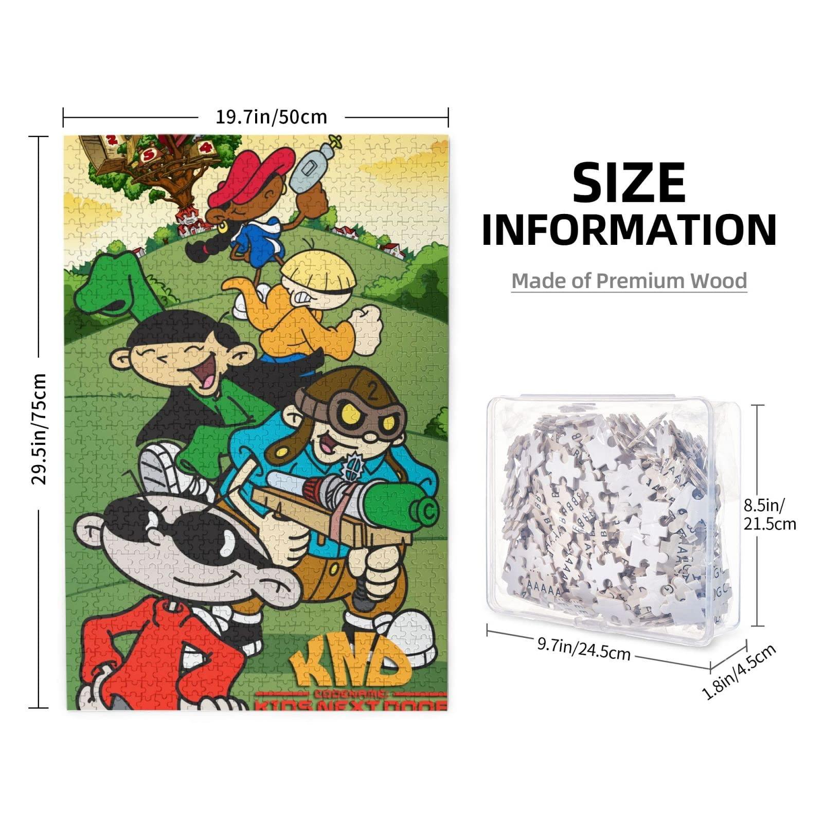DHOUTSL DHOUTSL Jigsaw Puzzle Codename Kids Anime Next Door 1000 Piece Wooden Puzzle for Adults Educational Games Gift Jigsaw