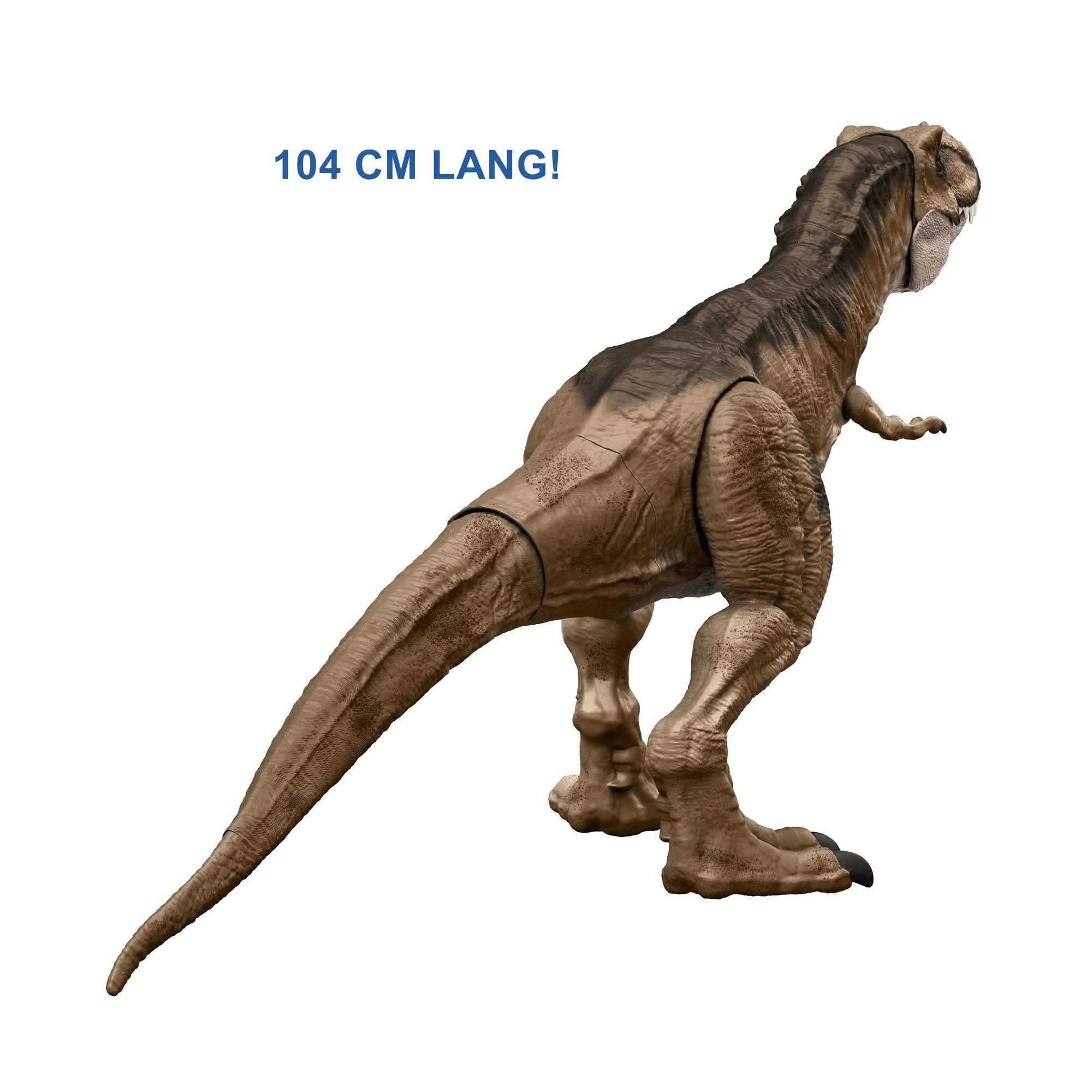 Mattel Mattel Jurassic World Super Colossal Dinosaur Action Figure, Large Tyrannosaurus Rex Dino Toy with Eating Feature, 3+ Feet Long T Rex