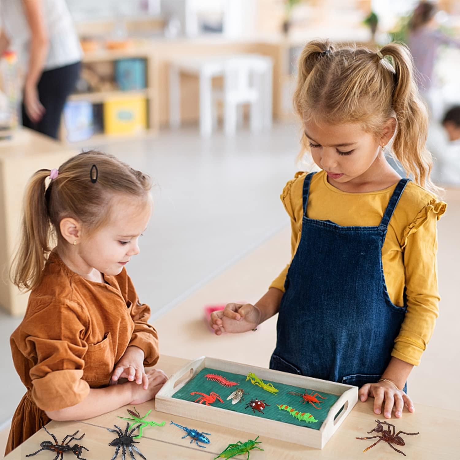 FINGOOO FINGOOO 39 Pack Insects and Bugs for Kids,Assorted Plastic Bug Toys Fake Insects Educational Party Favors