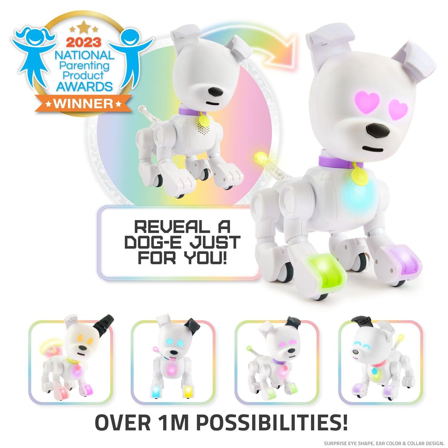 Dog-E Dog-E Interactive Robot Dog with Colorful LED Lights, 200+ Sounds & Reactions, App Connected (Ages 6+)