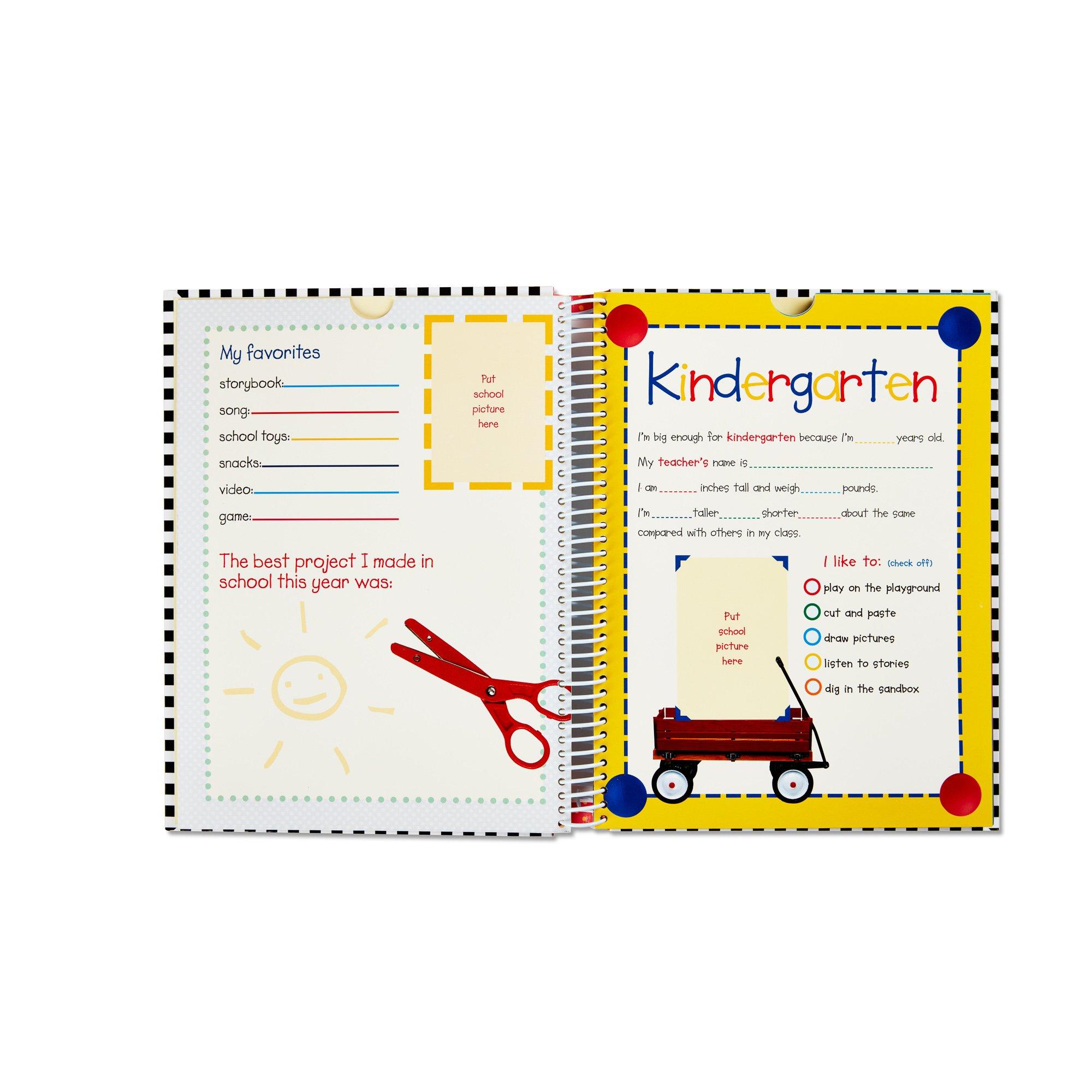 New Seasons Deluxe School Memories Keepsake Photo Album Scrapbook from Preschool Through 12th Grade