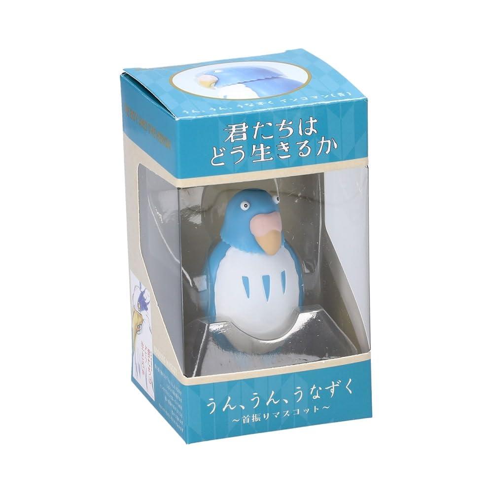 ensky ensky - The Boy and The Heron - UN-03 Yes Nod Tilting Figure The Parakeet (Blue), Studio Ghibli Official Merchandise