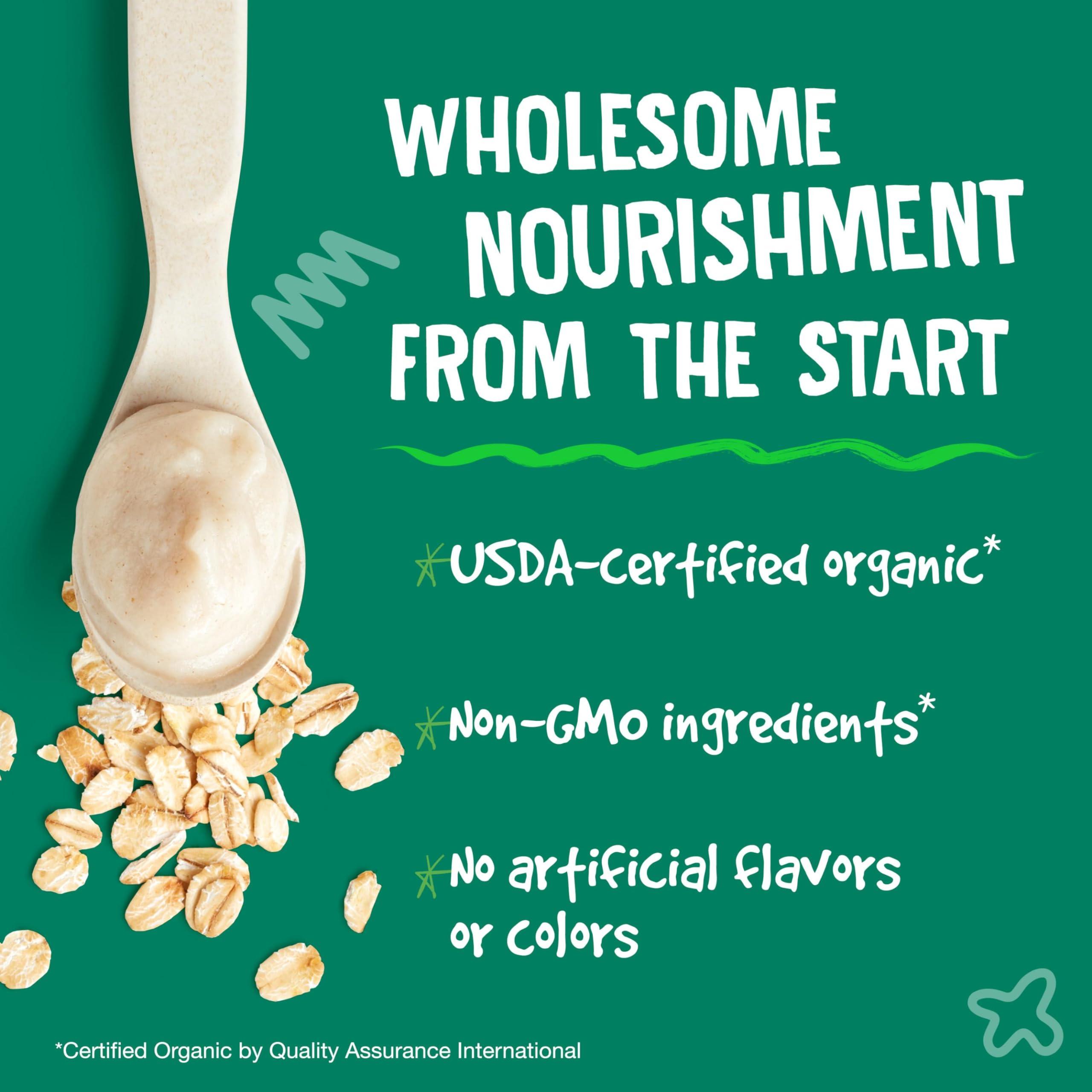 Earth's Best Earth's Best Organic Baby Food, Whole Grain Oatmeal Cereal, Non-GMO, Easily Digestible and Iron Fortified 8 oz Box