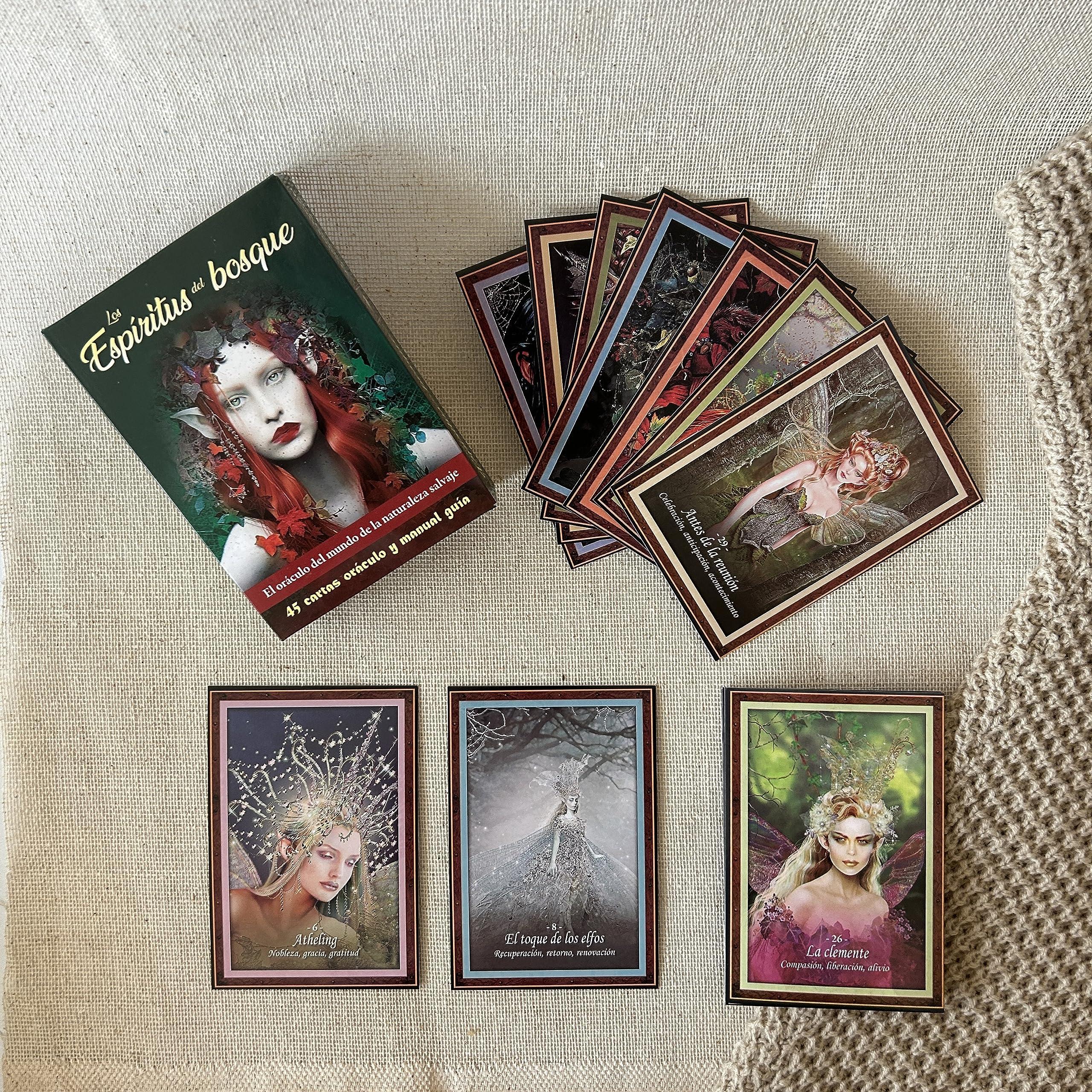 Zoeartcrafts Cartas Orculo Espiritus del Bosque, Mundo de la naturaleza salvaje - Orculo en espaol