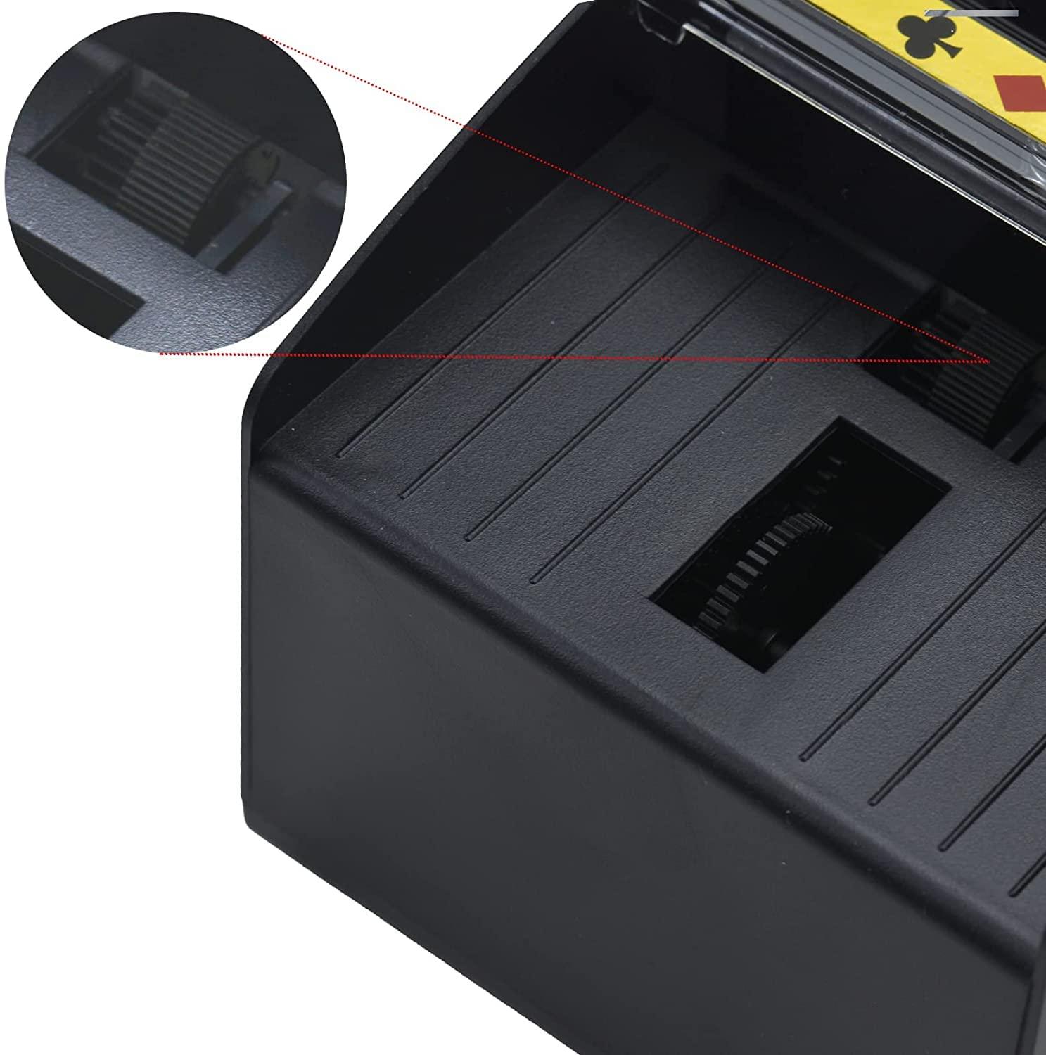 Nileole Nileole 2 Decks Automatic Card Shuffler, Battery-Powered Shuffler for UNO, Phase10, Texas Hold'em, Poker, Home Card Games, Blackjack, Party Club