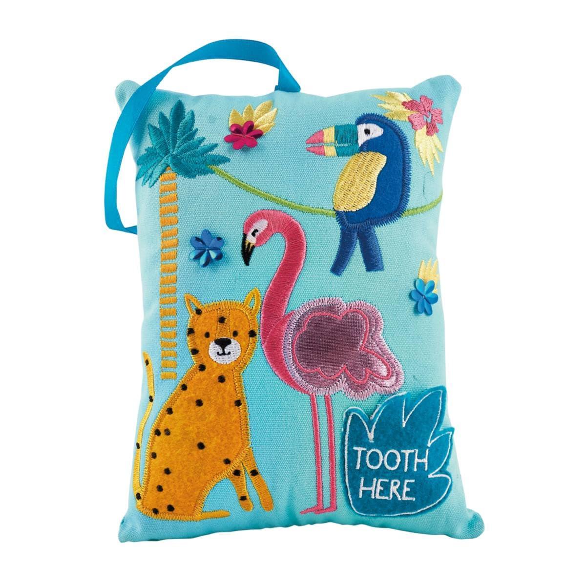 Floss & Rock Jungle Tooth Fairy Cushion