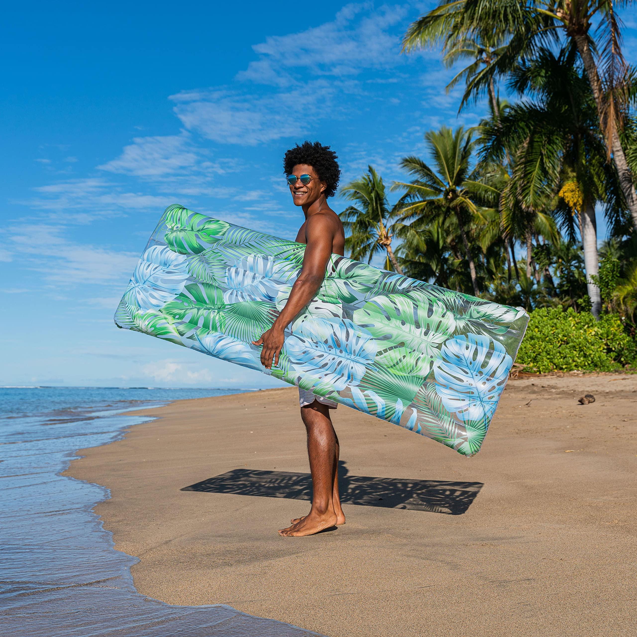 Poolcandy Pool Candy Inflatable Tropical Palms Pool Raft RC4402TP3