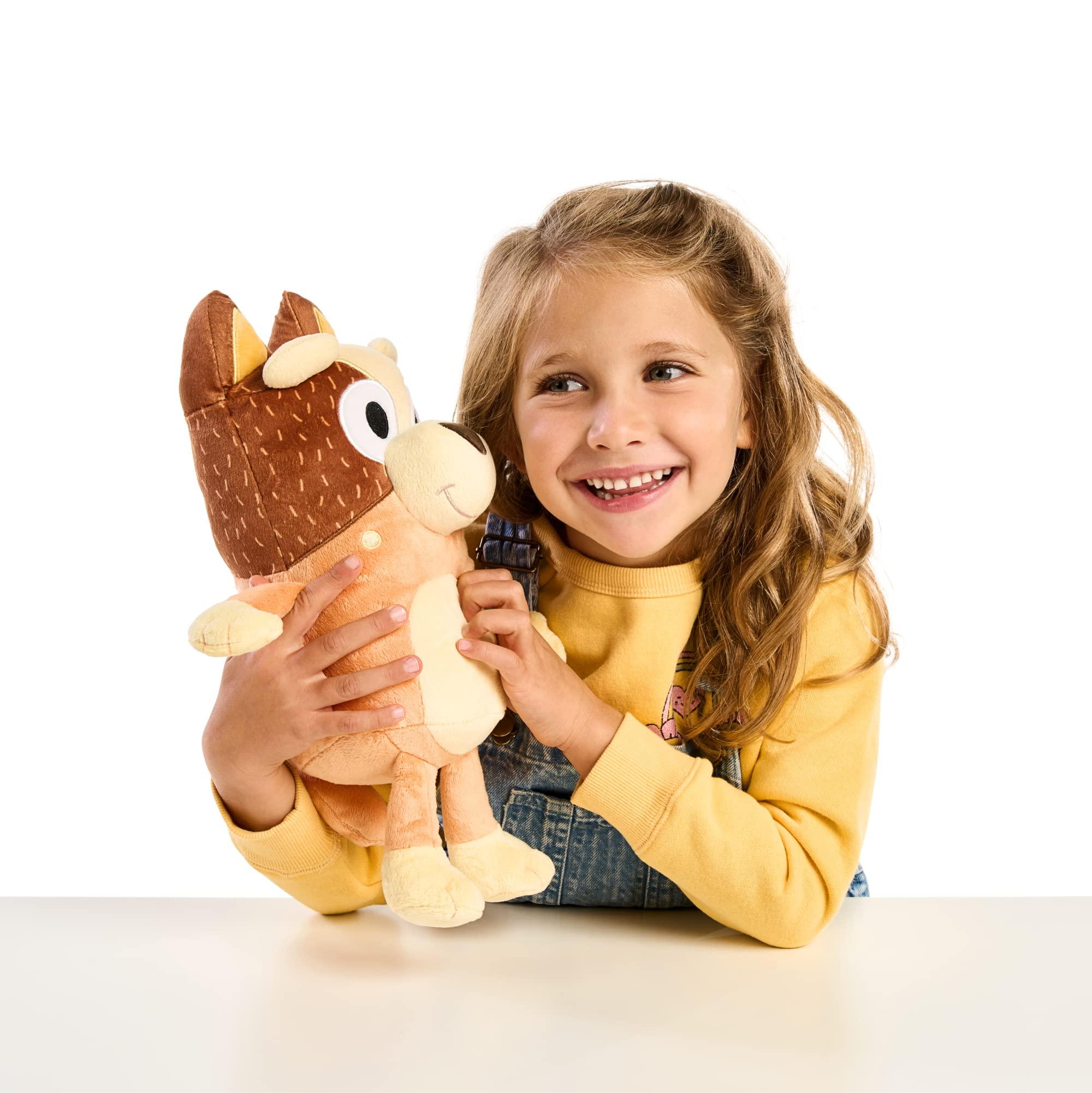 Bluey Bluey - 14\" Talking Chilli (Mum) Plush - Interactive - Plush Toy with 9 Phrases Theme Song