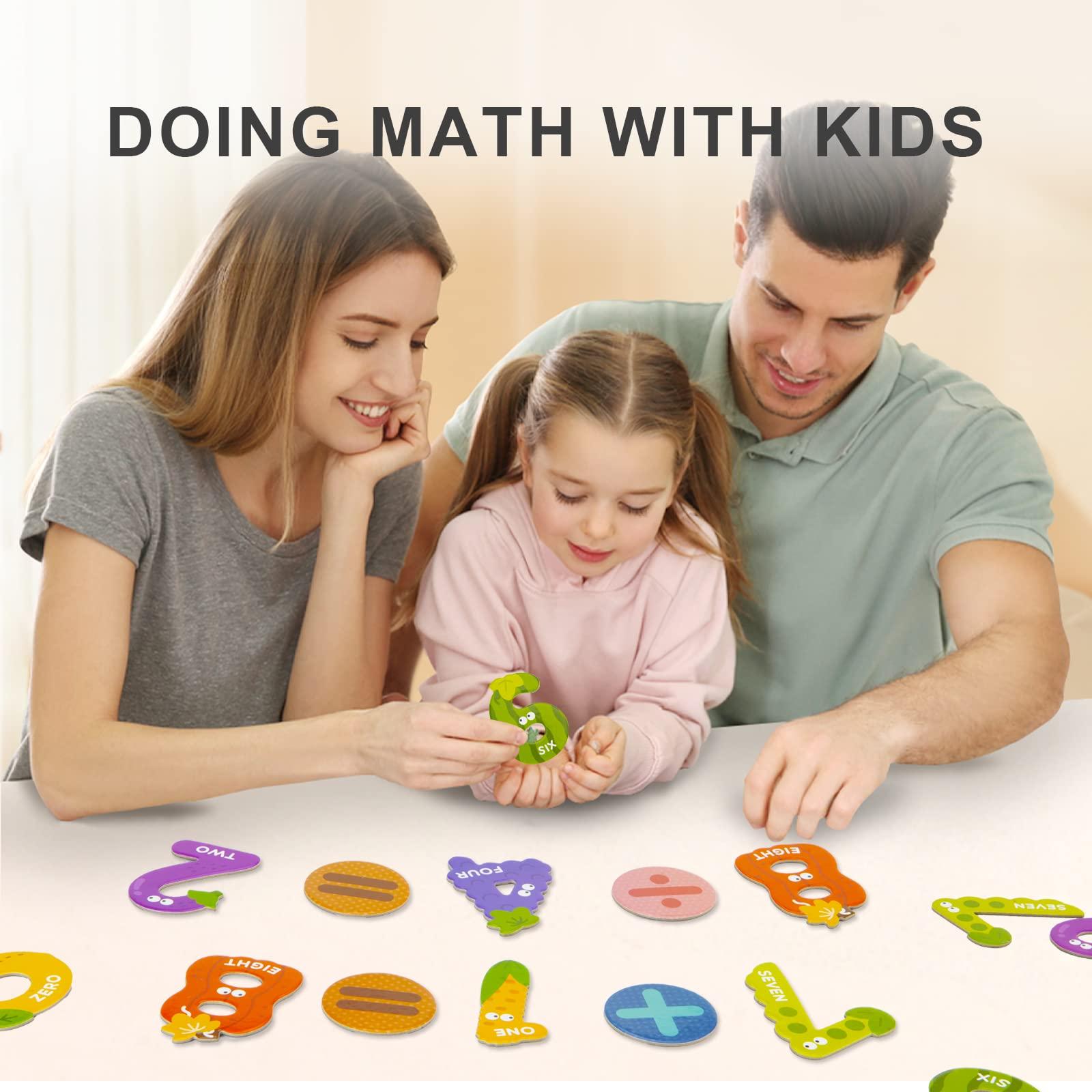 MiDeer Mideer Magnetic Letters Numbers, Preschool Learning & Educational Toys for 3 Year Old, Jumbo Fridge Alphabet Magnets for Kids, ABC Magnets Refrigerator Magnets Toys for Toddlers