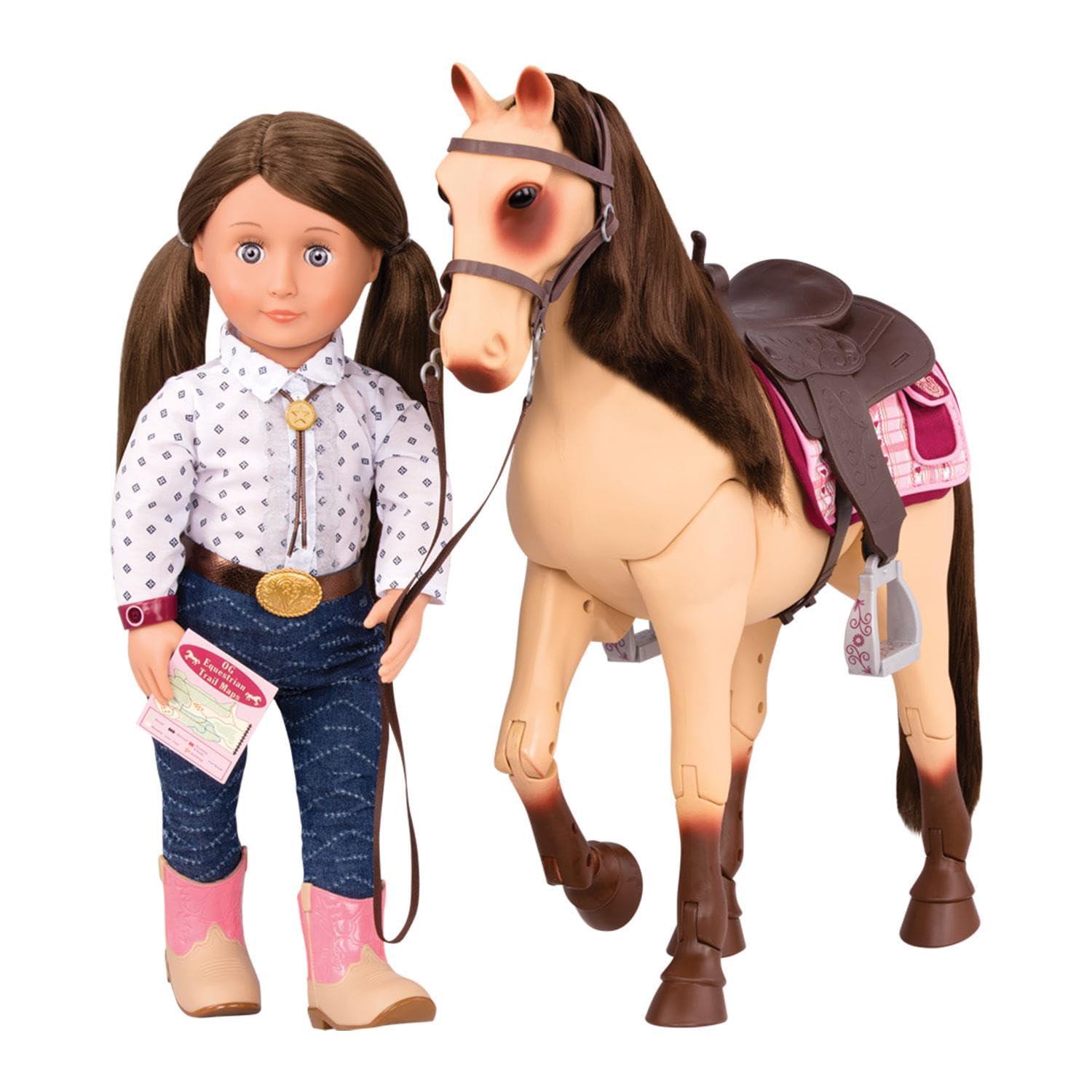 Our Generation Our Generation Poseable 20" Horse - Morgan with Accessories Fits 18" Dolls