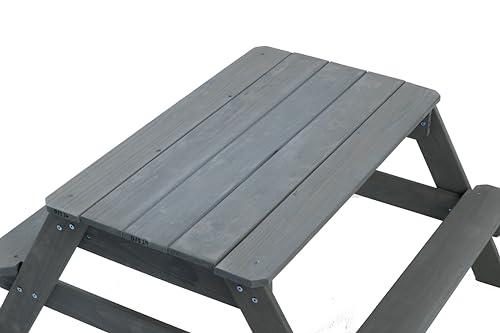 Jack and June Jack & June Cedar Convertible Sand Box and Picnic Table Playset