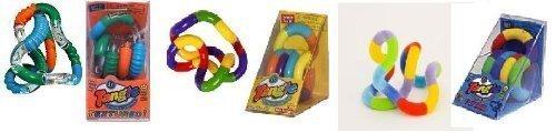 Tangle Set of 3 Assorted Tangle Jr. Fidget Toys - Textured, Fuzzy and Original by Tangle