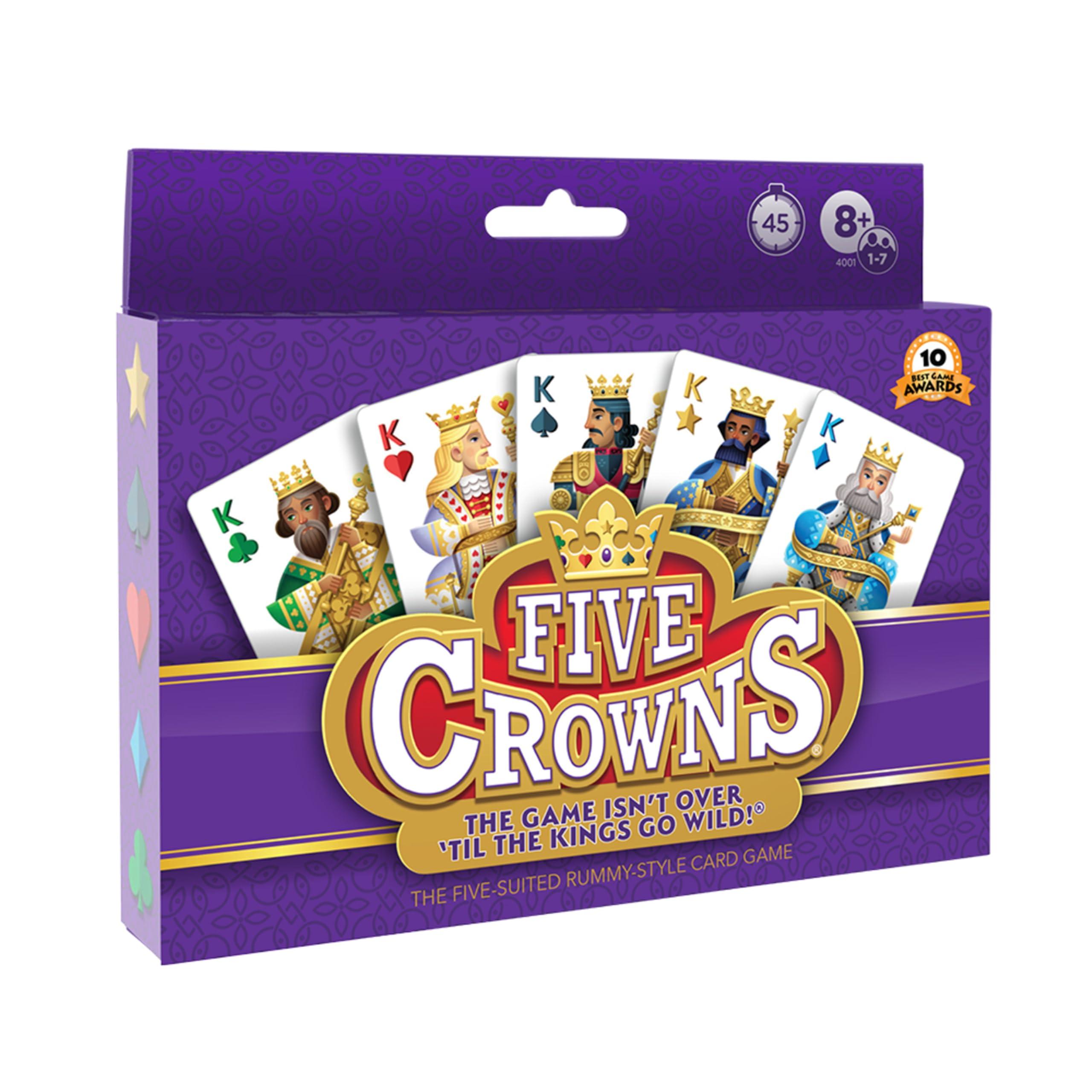 PlayMonster PlayMonster Five Crowns The Game Isn\'t Over Until the Kings Go Wild! 5 Suited Rummy-Style Card Game For Ages 8+