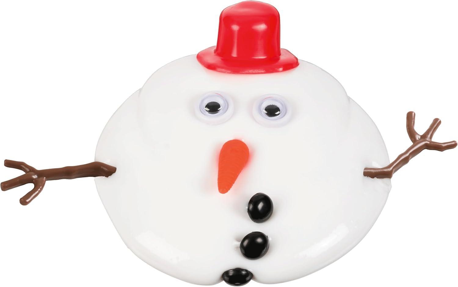 Toysmith Toysmith Melting Snowman Reusable Putty Slime Kit with Snowman Accessories Build, Melt & Rebuild Fun Desk Toy & Holiday Gift for Kids Christmas Stocking Stuffer Ages 5+
