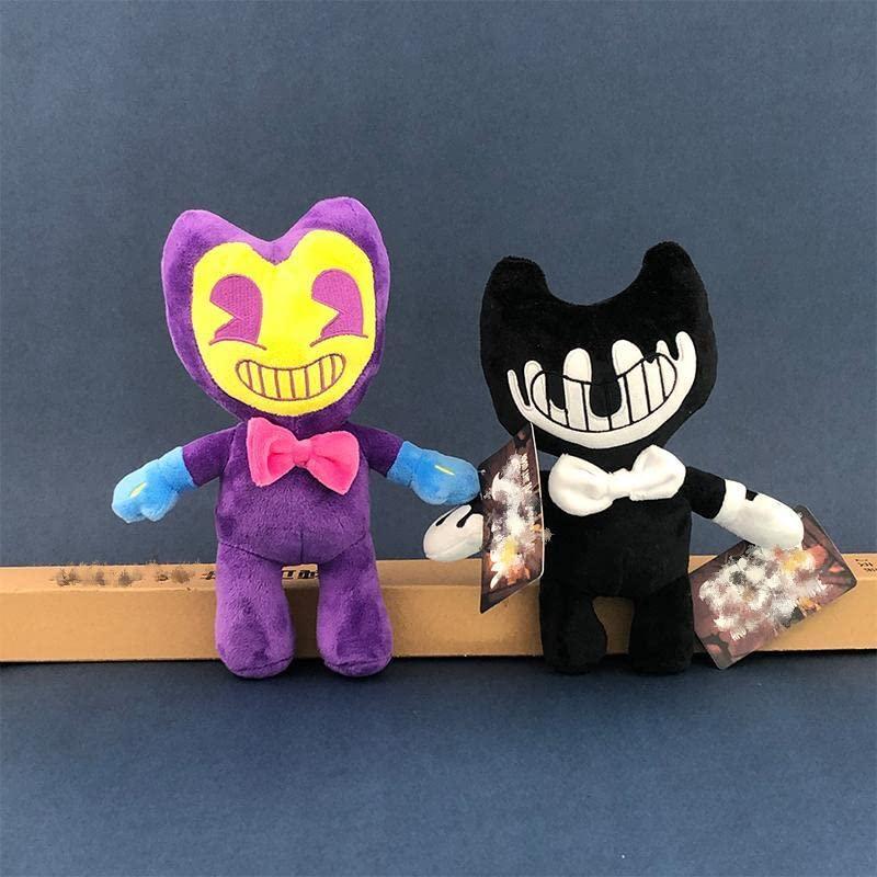 Msfdcdr Msfdcdr Bendy Plush Toys Doll 11.8 Cute Game Horror Bendy Plush Soft Stuffed Animals Toys for Kids Children and Game Fans (White Bendy)