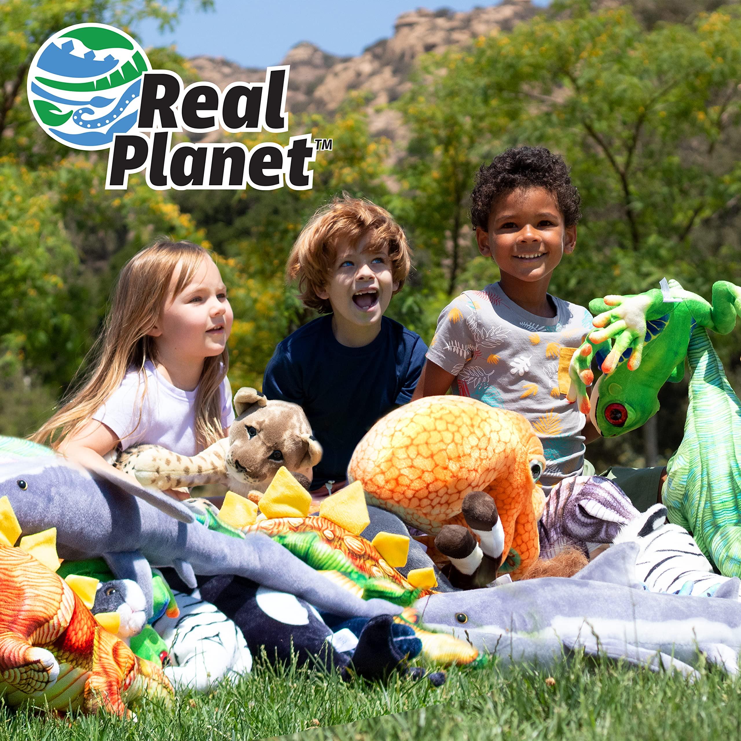 Real Planet Real Planet 79\" Stuffed Animal Snake - Over 6 Feet Long Green Snake Stuffed Animal, Giant Snake Plush Toy, Stuffed Snake Plush Large (Green Tree Python, 79\") (78.7\" Long)