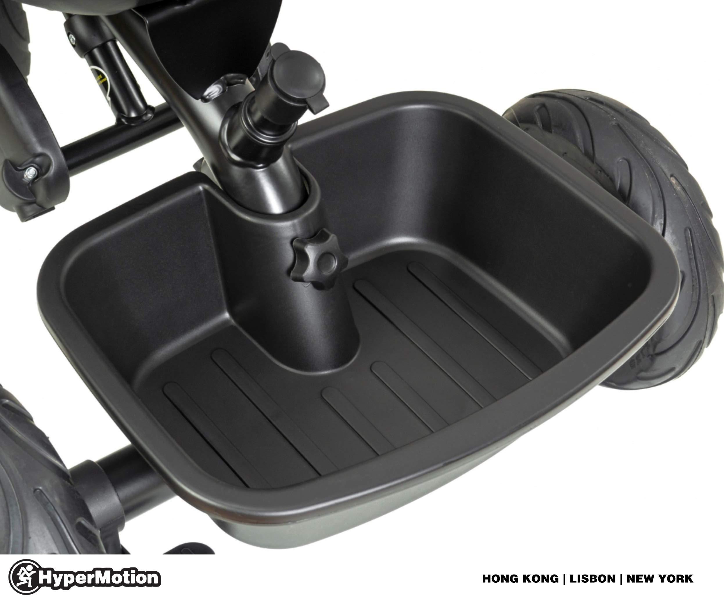 HyperMotion HyperMotion Kids Tricycle with Parent Push Handle, Lightweight Baby Balance Bike Tricycle for Children, Parent Steering Push Handle, Toddler Trike, Black