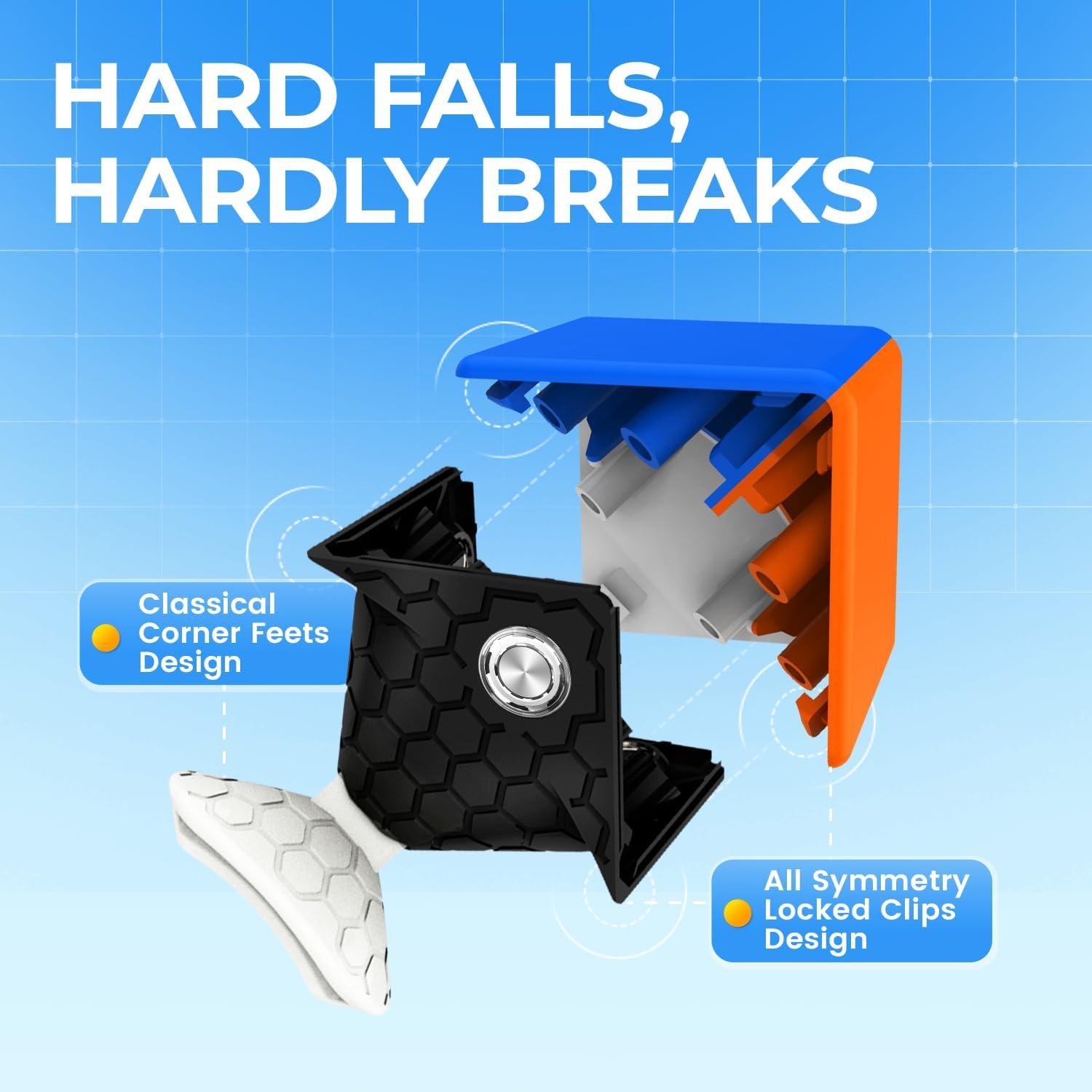 GAN GAN 356 M, Speed Cube 3x3 Magnetic Speedcube Stickerless 356M Fidget Toys for Kids Adults, No Extra GES