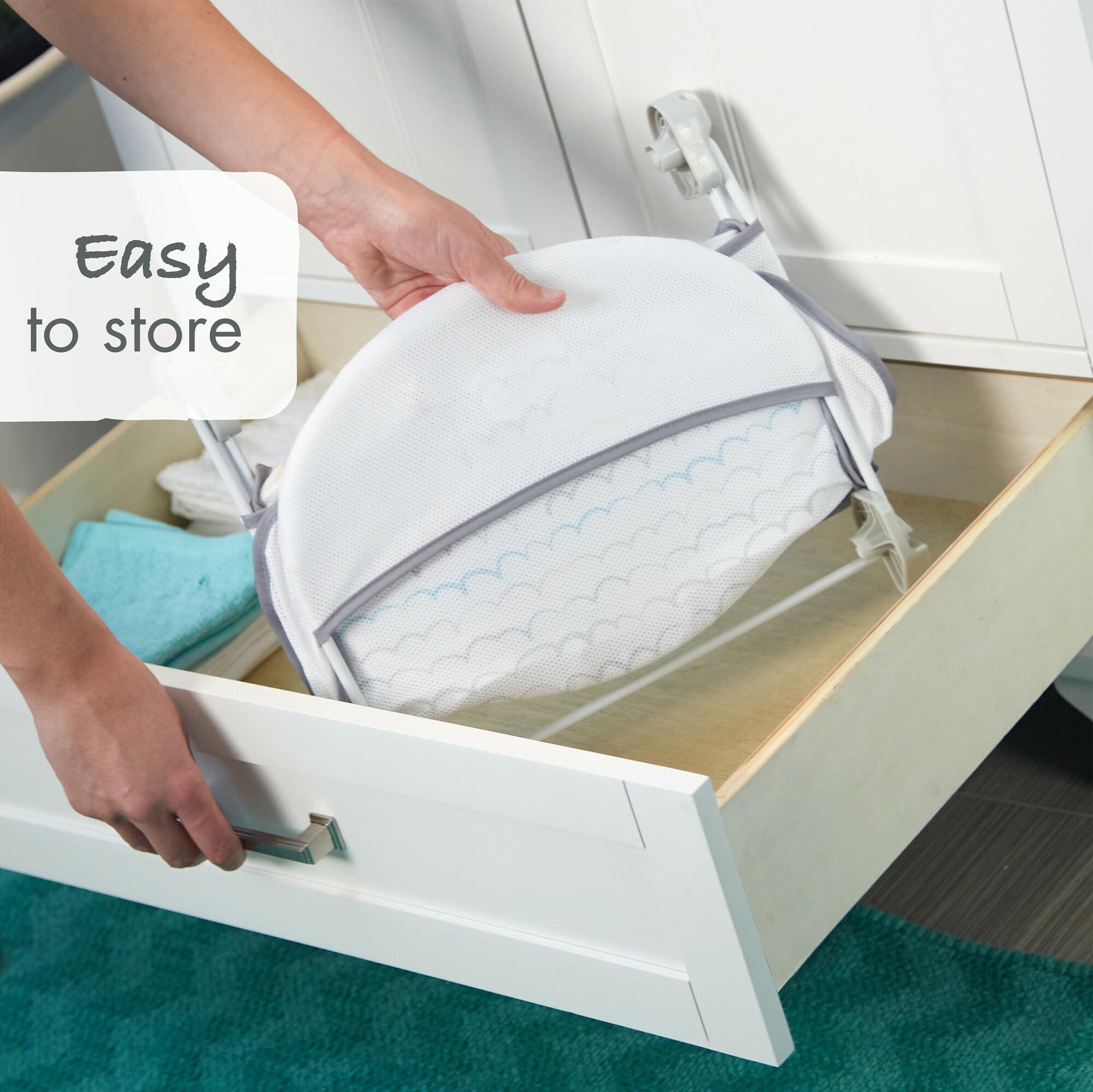 The First Years The First Years Sure Comfort Folding Baby Bather - Baby to Toddler Bath Tub - No-Slip Seat - for Sink or Tub Use