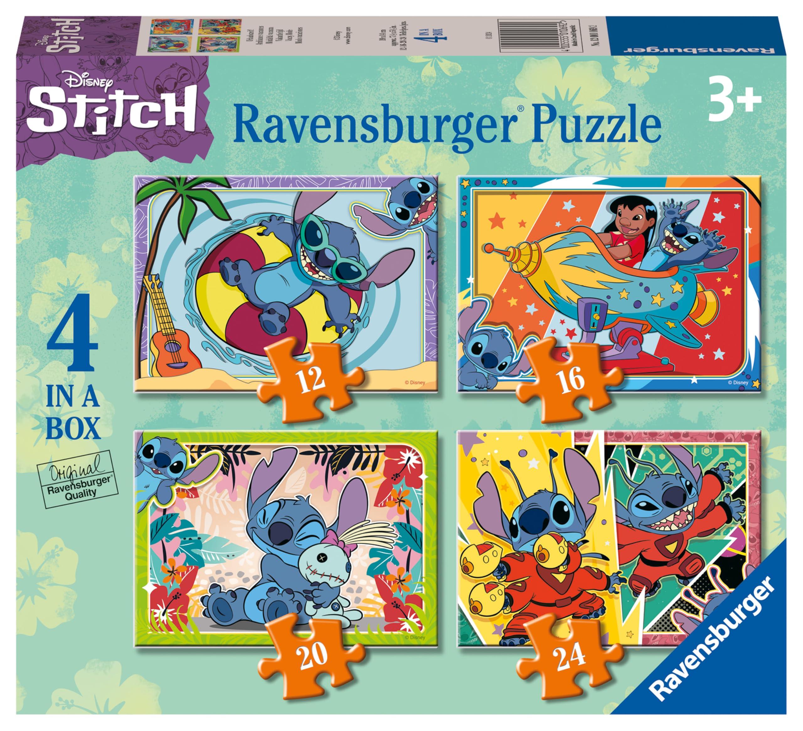 Ravensburger Ravensburger Disney Stitch Jigsaw Puzzles 4 in a Box (12, 16, 20, 24 Pieces)