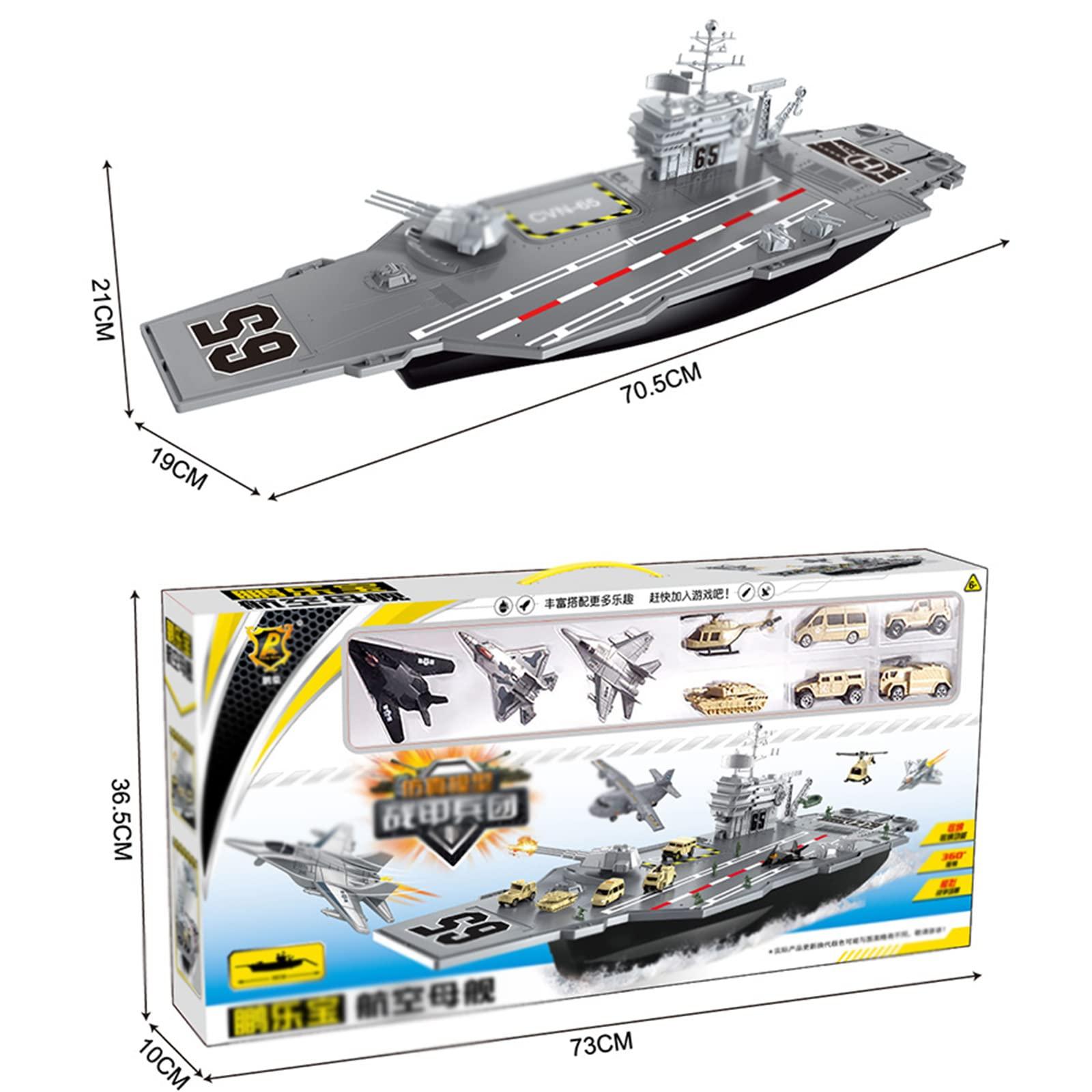 Generic Aircraft Carrier Toy, Military Battleship Aircraft Carrier Toys,Army Set,Military Battleship Model Building Toy Kit
