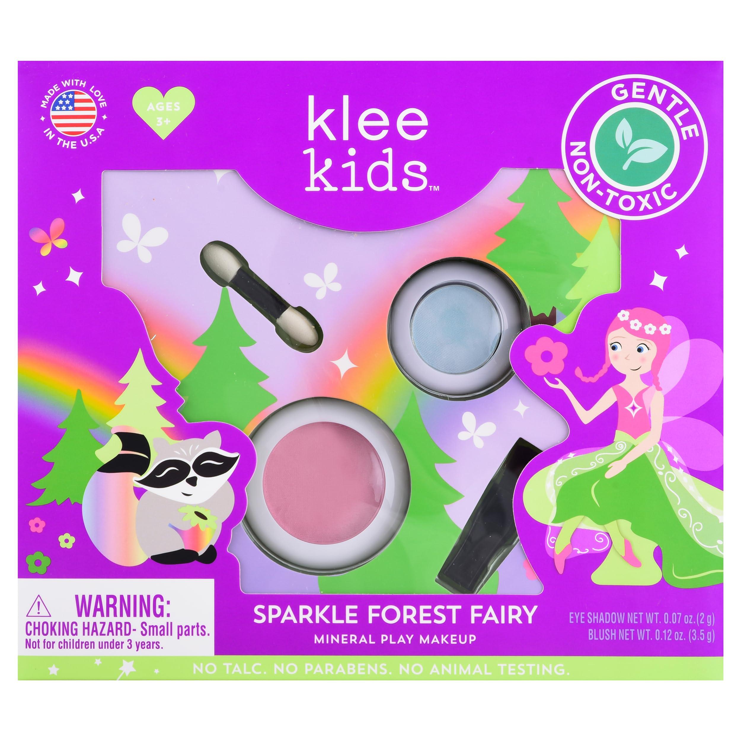 Klee Naturals Luna Star Klee Kids Mini Play Makeup Kit. Gentle and Non-Toxic. Kid-Friendly. Made in USA. (Sparkle Forest Fairy)