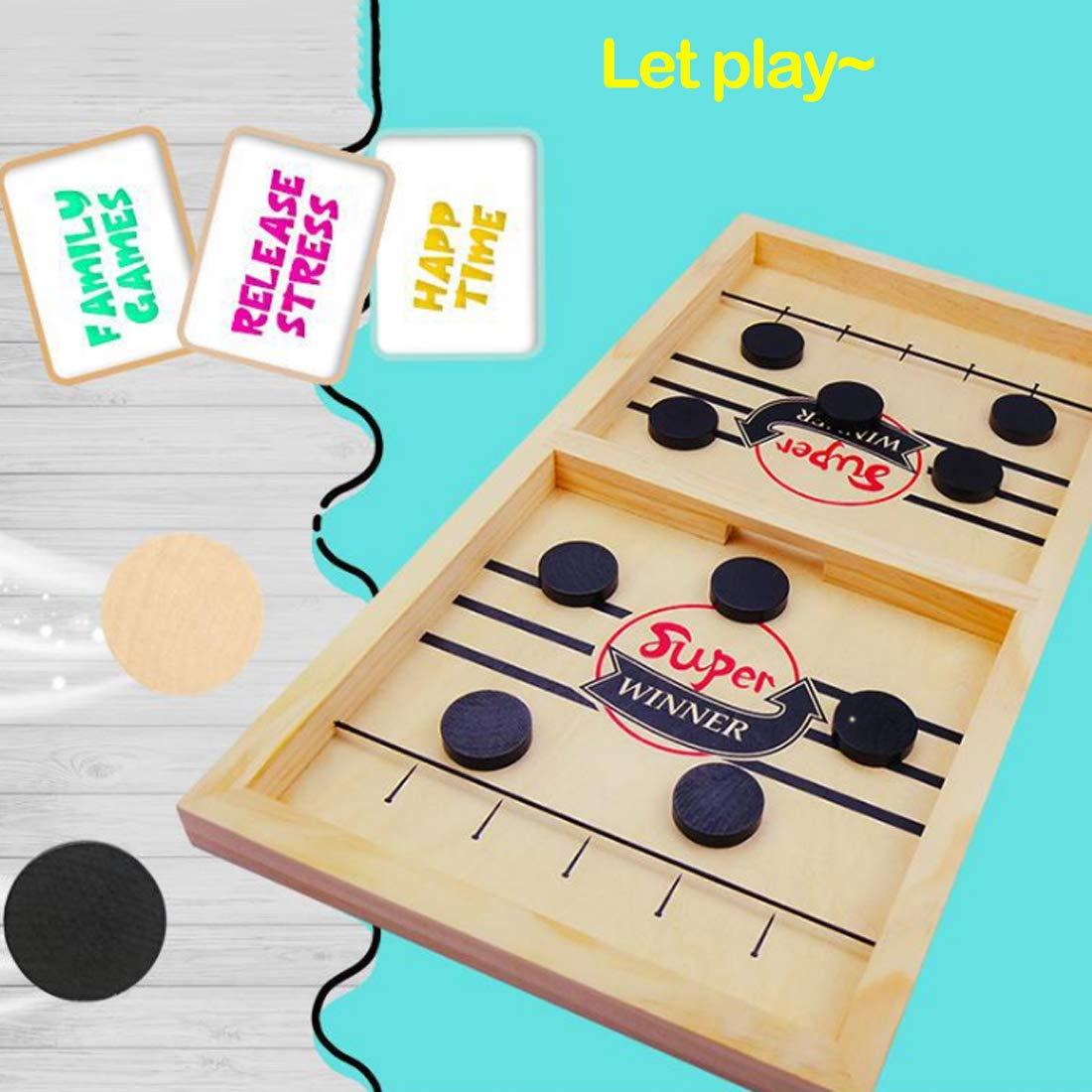 SIMPLENICE SIMPLENICE Fast Sling Puck Game,Sling Puck Game,Slingpuck Games Toy,Paced Winner Board Games Toys for Kids & Adults Medium Size