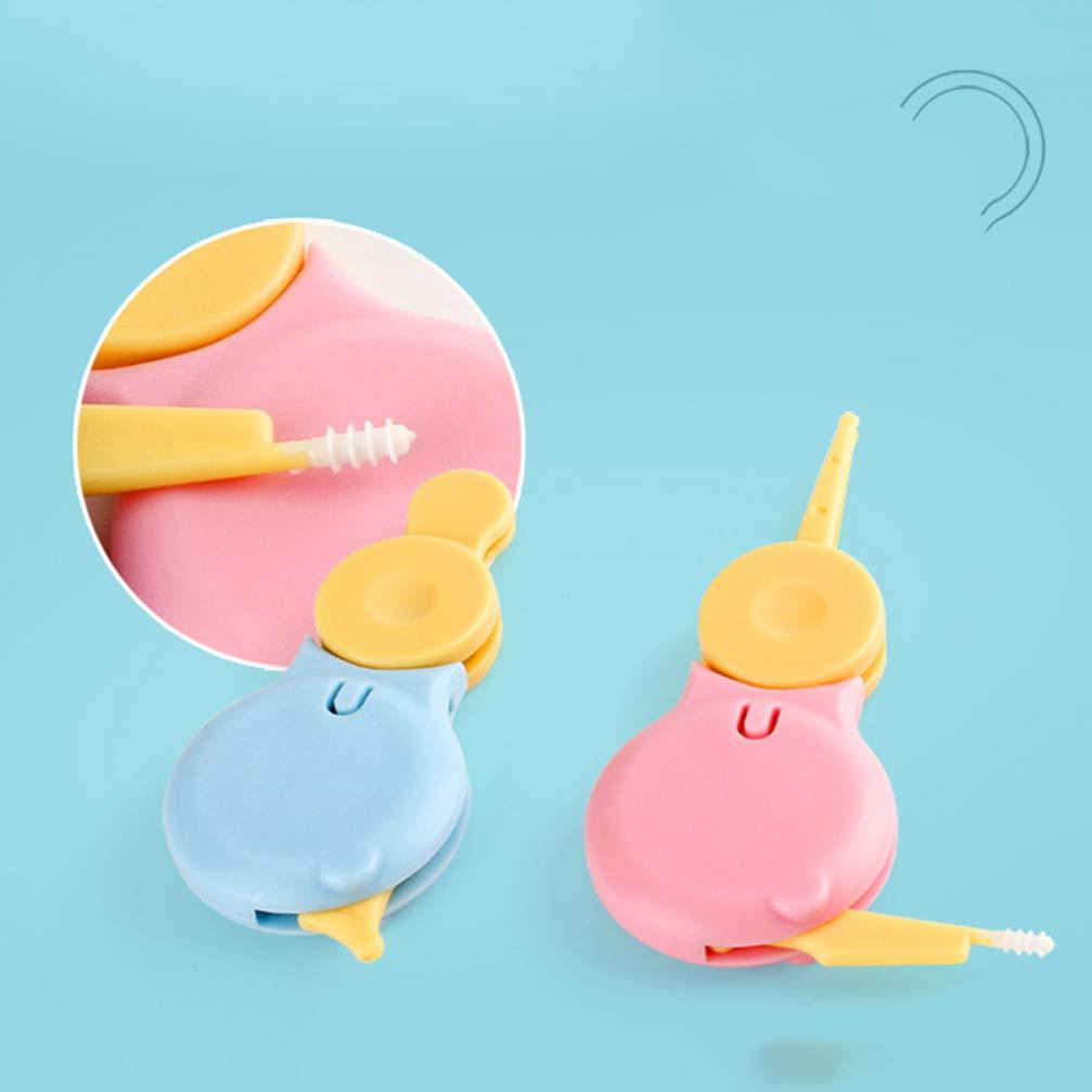 ARTIBETTER Nose Cleaning Baby Nose Clean Clip Nose Tweezer Newborn Cleaning Clip Picker Baby Tweezer Baby Ear Tweezers Remover Round Head Cleaner Child