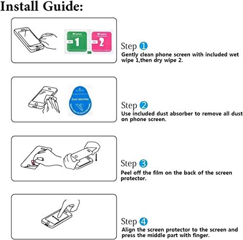 jioeuinly jioeuinly Galaxy A6 Case Compatible with Samsung Galaxy A6 Phone Case Cover [with Tempered Glass Screen Protector][Hard PC + TPU][Gold Glitter+Luminous] JSF-DJS