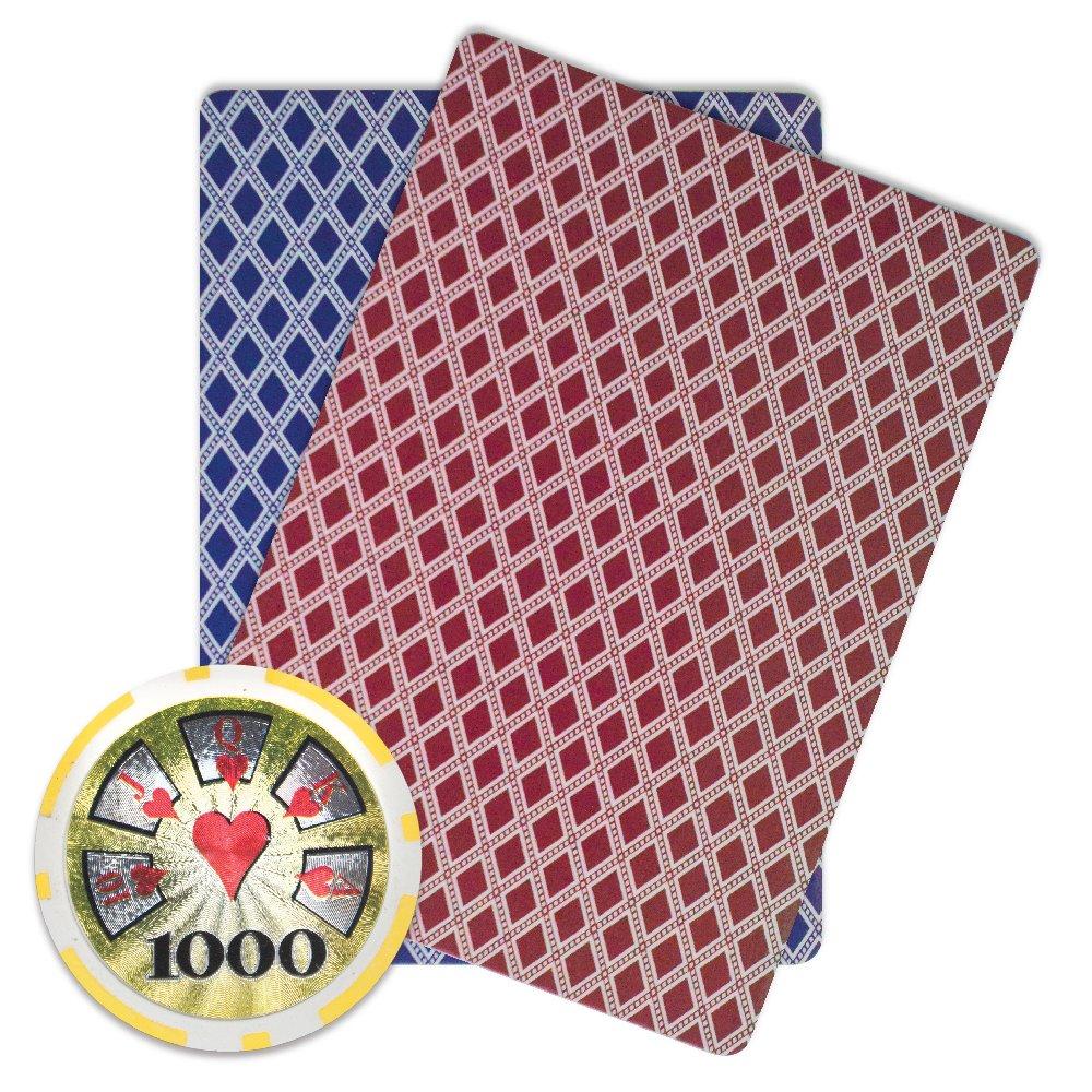 Brybelly Brybelly Hi-Roller Poker Chip Heavyweight 14-Gram Clay Composite – Pack of 50 ($1000 Yellow)