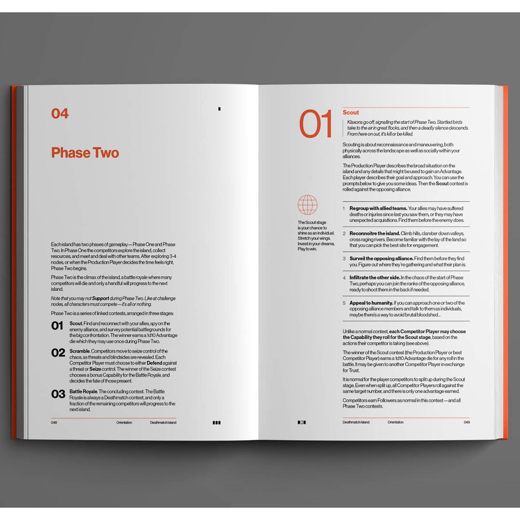 PARAGON Evil Hat Productions: Deathmatch Island - Hardcover Standalone RPG Book, Deadly Competition On Mysterious Islands, Narrative-First Focus, Ages 14+