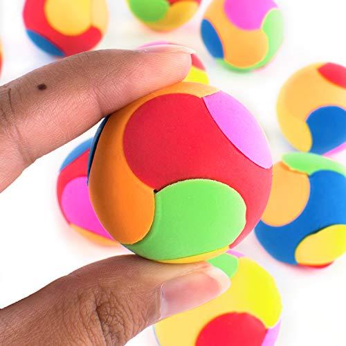 Super Z Outlet Super Z Outlet 12 Pack Colorful Puzzle Erasers Miniature Pencil Erasers Children Party Favors, Classroom Student Prize Packs, Brain Teasers (Round)