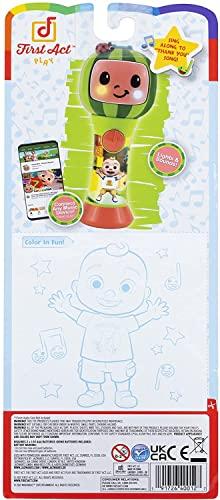 CoComelon First Act Discovery CoComelon Musical Sing-Along Microphone Plays Clips of The Thank You Song - Musical Instruments for Kids, Toddlers, and Preschoolers