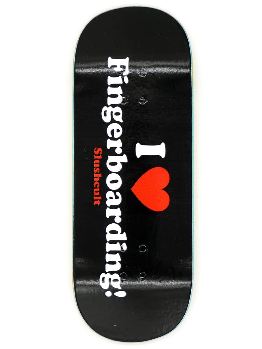SLUSHCULT SLUSHCULT Fingerboard Deck - I Heart Fingerboarding Black / 34mm - Popsicle