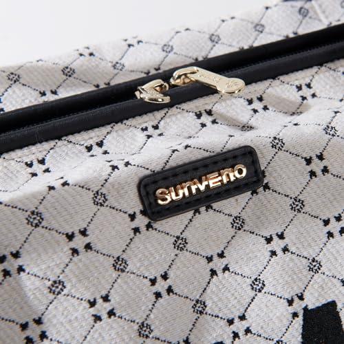 SUNVENO SUNVENO Diaper Bag Women Travel Bag Mommy Bag Weekender Bags Large Capacity duffle Bag, White