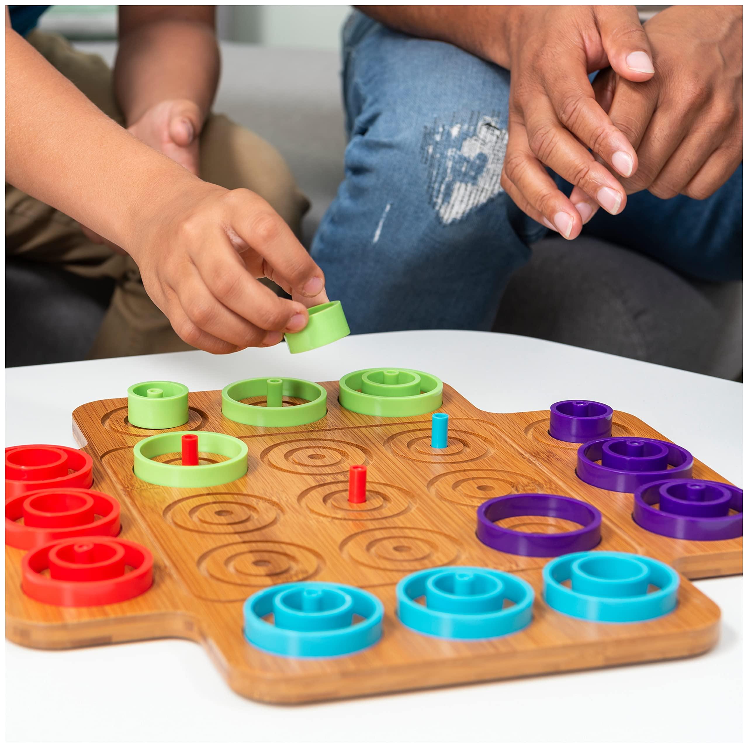 Marbles Spin Master Games, Otrio Wood Strategy Game, Fun Family Board Game, STEM Game, Interactive Puzzle Game, Family Game Night Game for Ages 8+