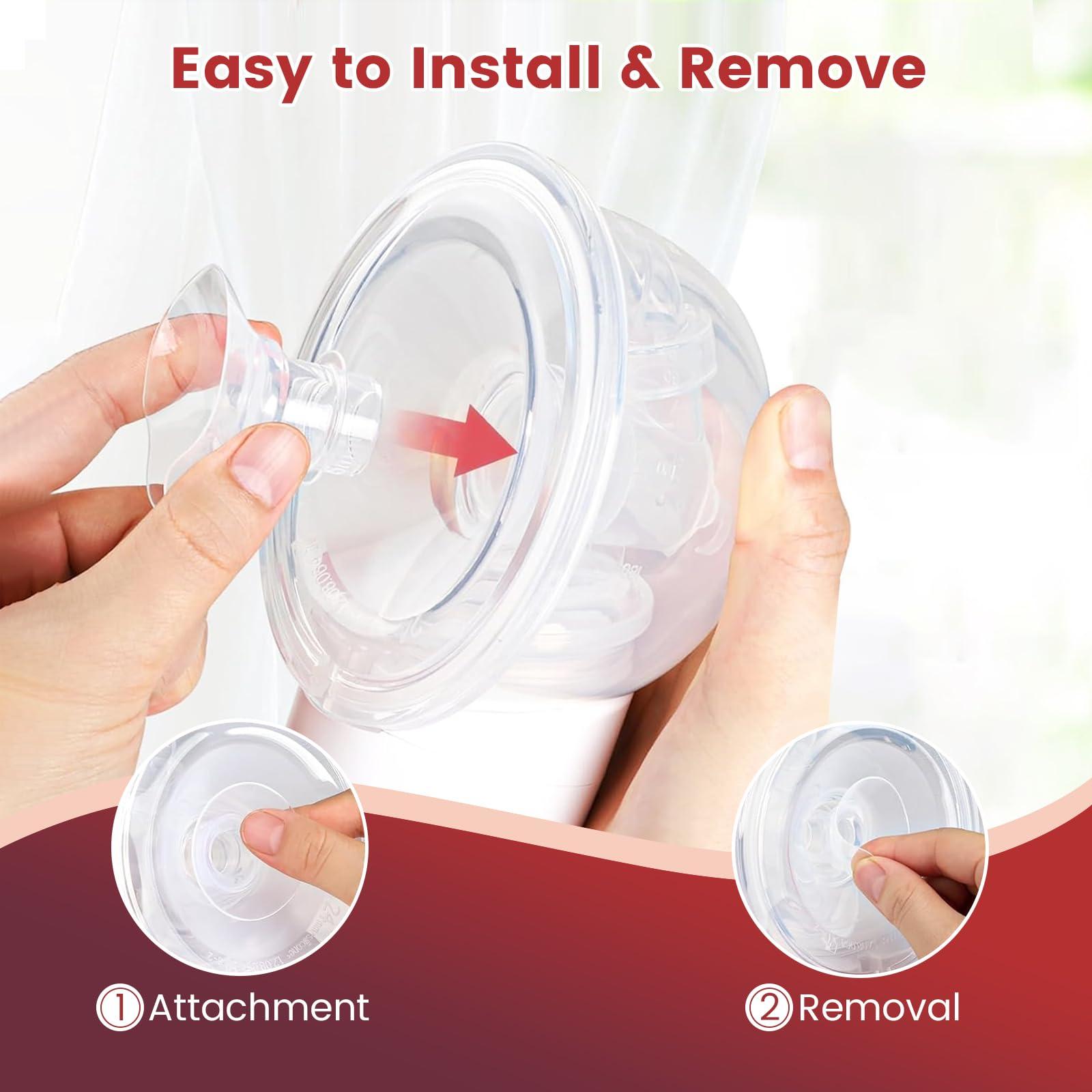 CNGSTWO CNGSTWO 13mm Flange Inserts, Compatible with Most Breast Pump 24mm Flanges/Shields - Replacement Parts for Momcozy/Medela/Elvie/Spectra/MomMed/Bellababy/TSRETE/Willow - BPA Free, 6Pack