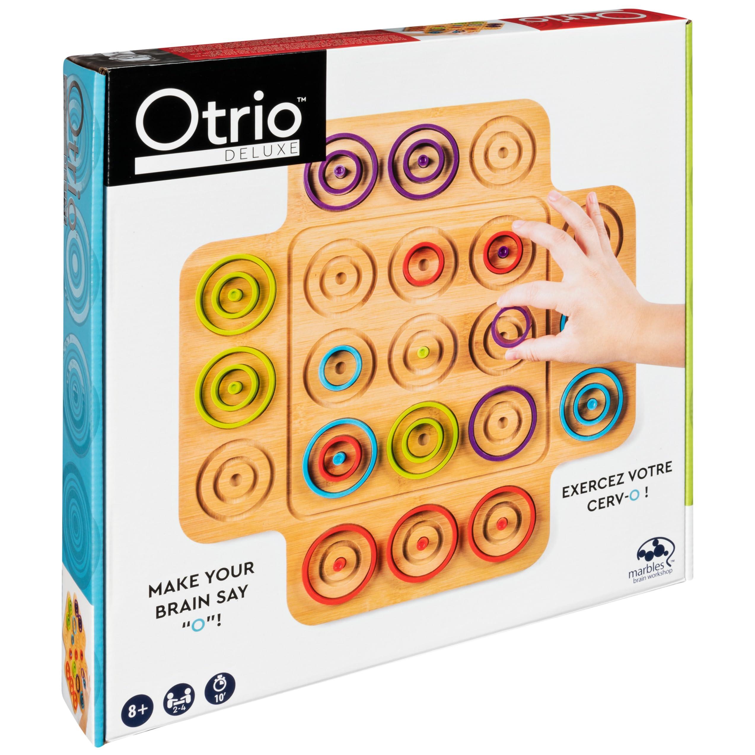 Marbles Spin Master Games, Otrio Wood Strategy Game, Fun Family Board Game, STEM Game, Interactive Puzzle Game, Family Game Night Game for Ages 8+