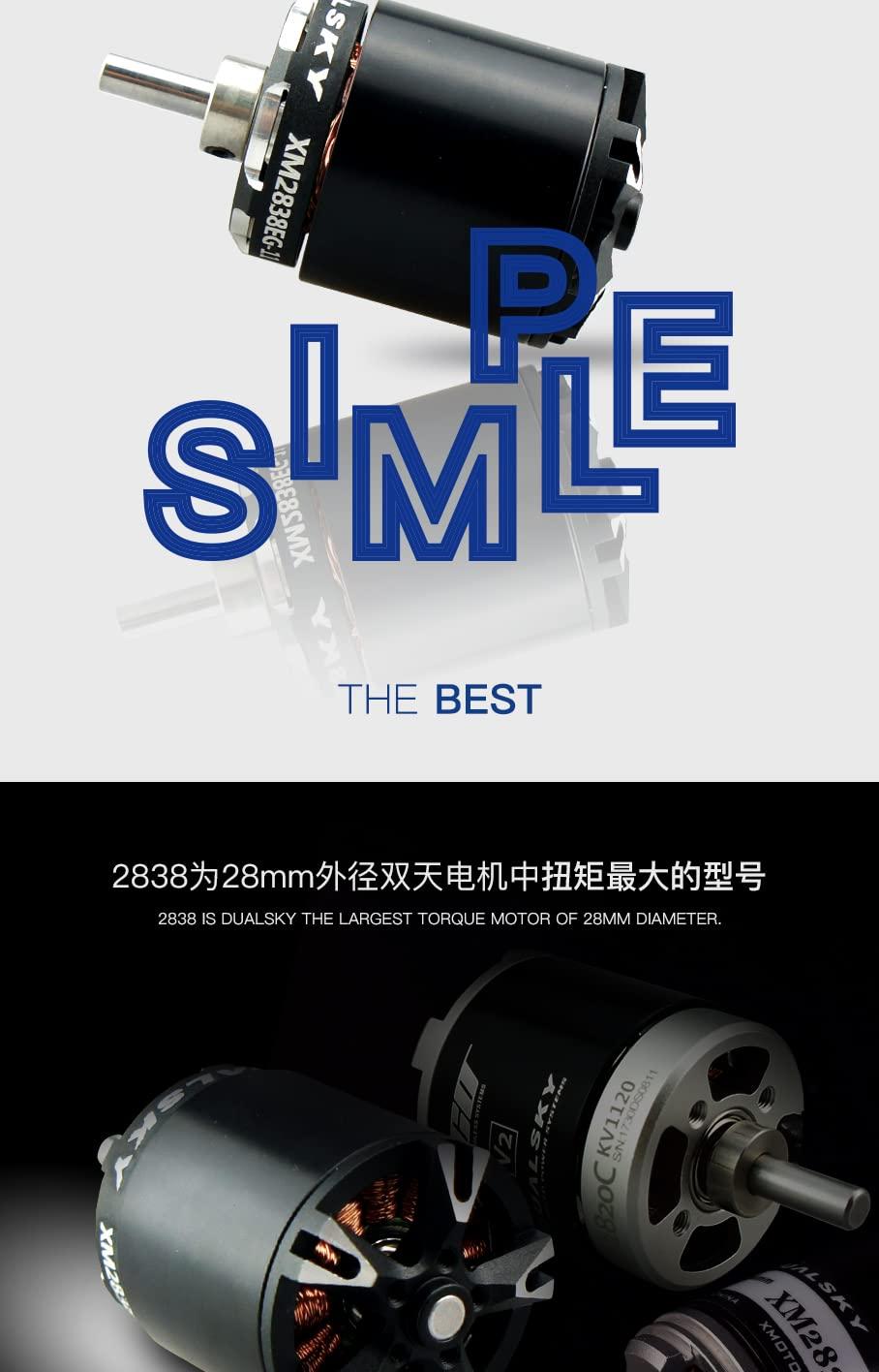 ZYHOBBY Glider Outrunner Inrunner Motor XM2838EG&EGL Series for Glider FAI F5J(1000g-1500g),Wingspan Upto 3.5 Meters